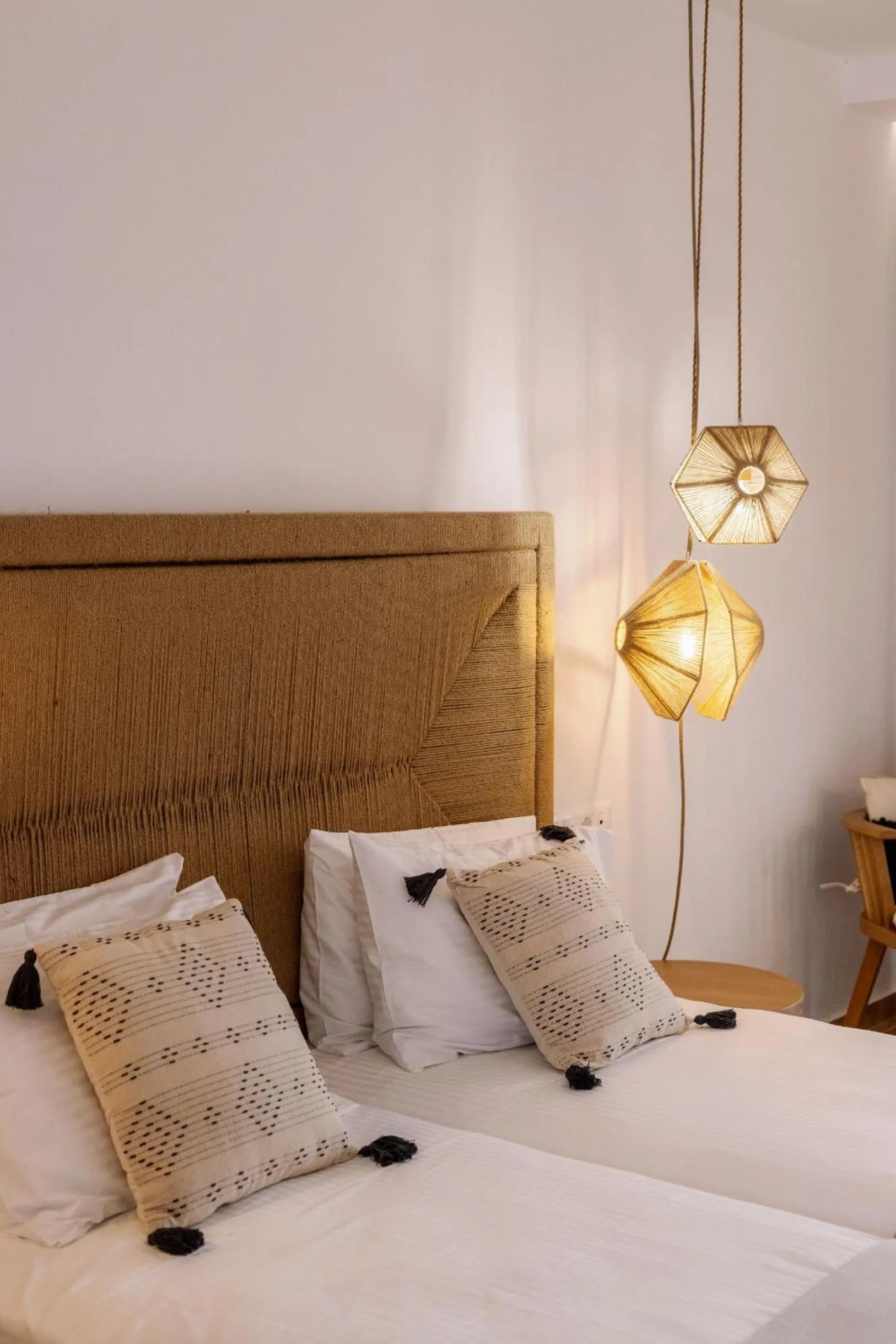 Bed in Ariadne Hotel