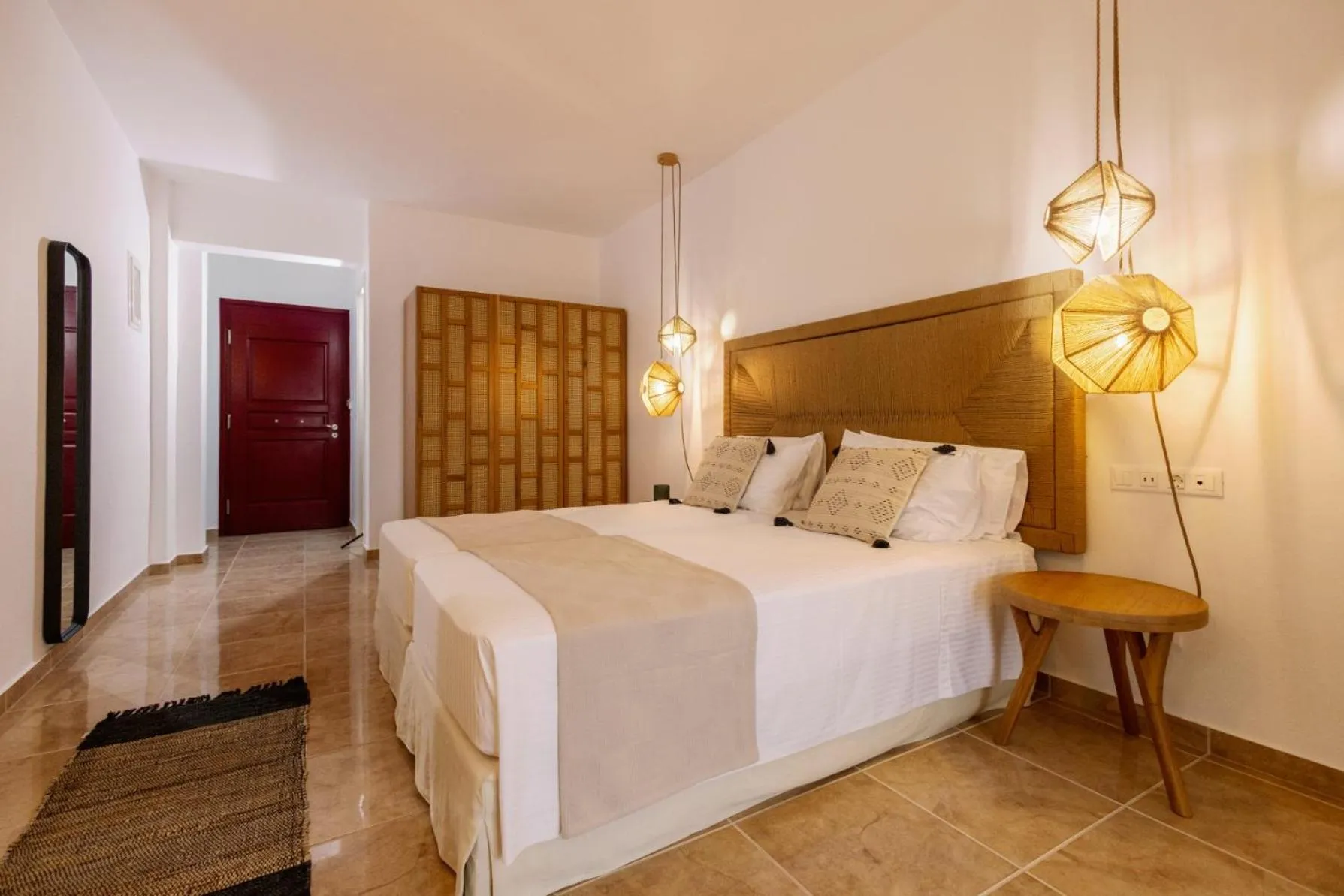 Bed in Ariadne Hotel