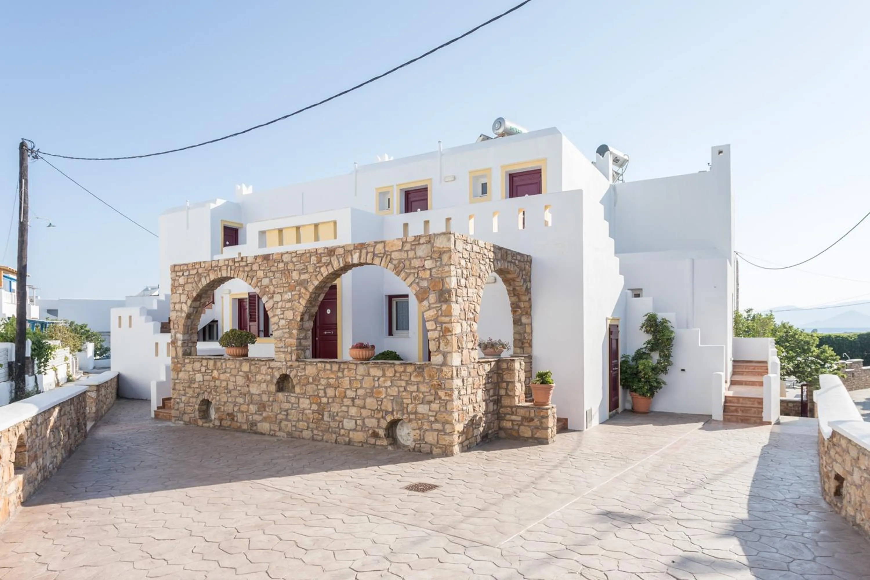 Facade/entrance in Ariadne Hotel