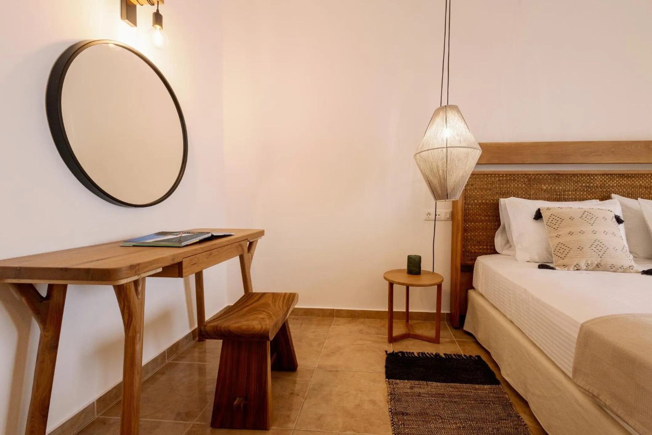 Bed in Ariadne Hotel