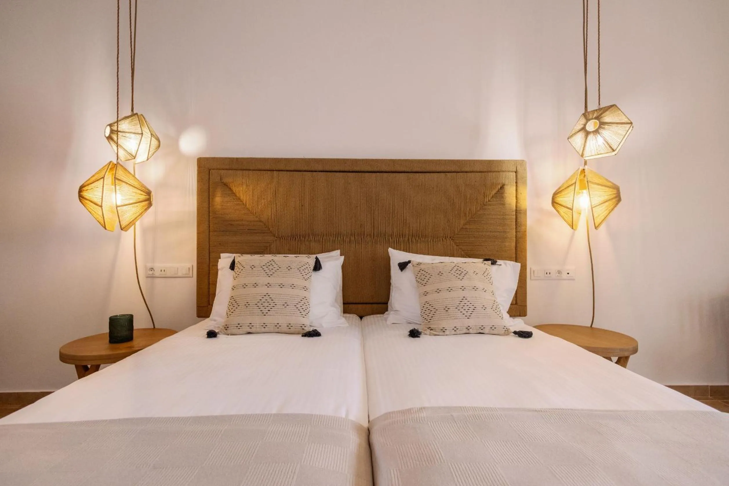 Bed in Ariadne Hotel