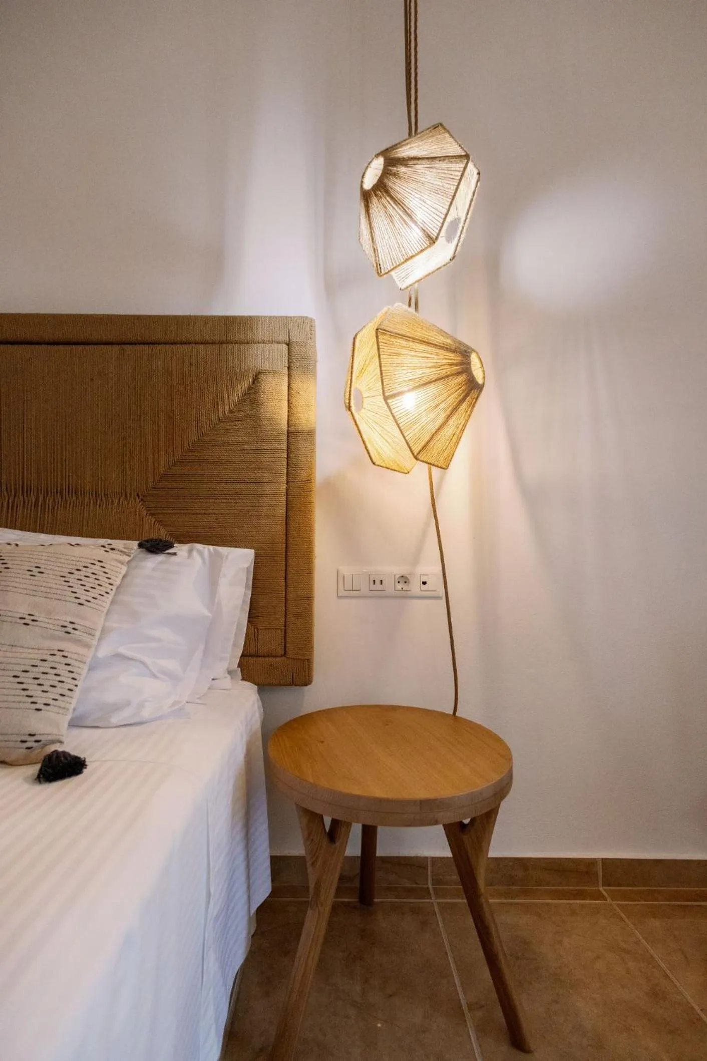 Bed in Ariadne Hotel