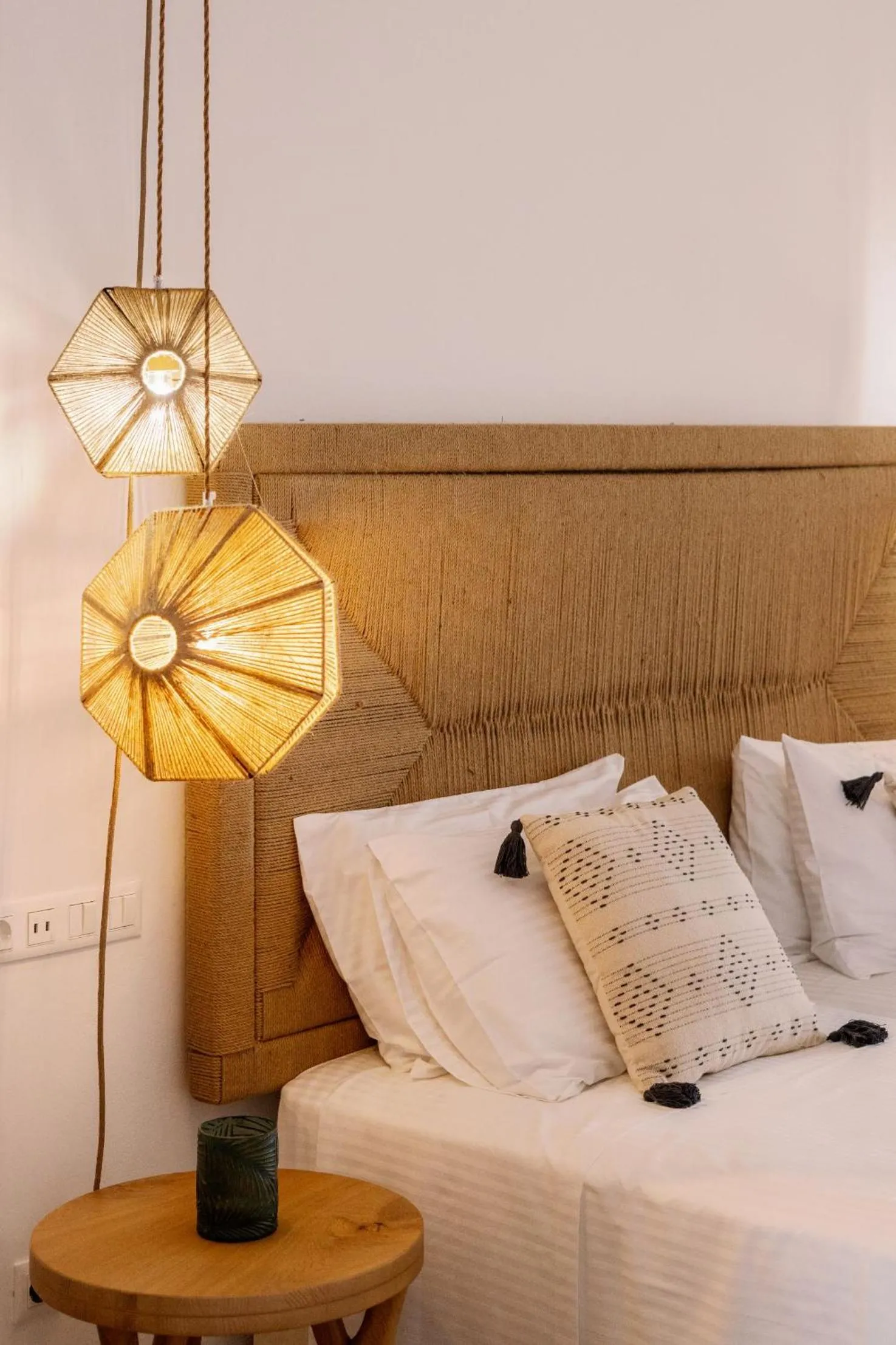 Bed in Ariadne Hotel