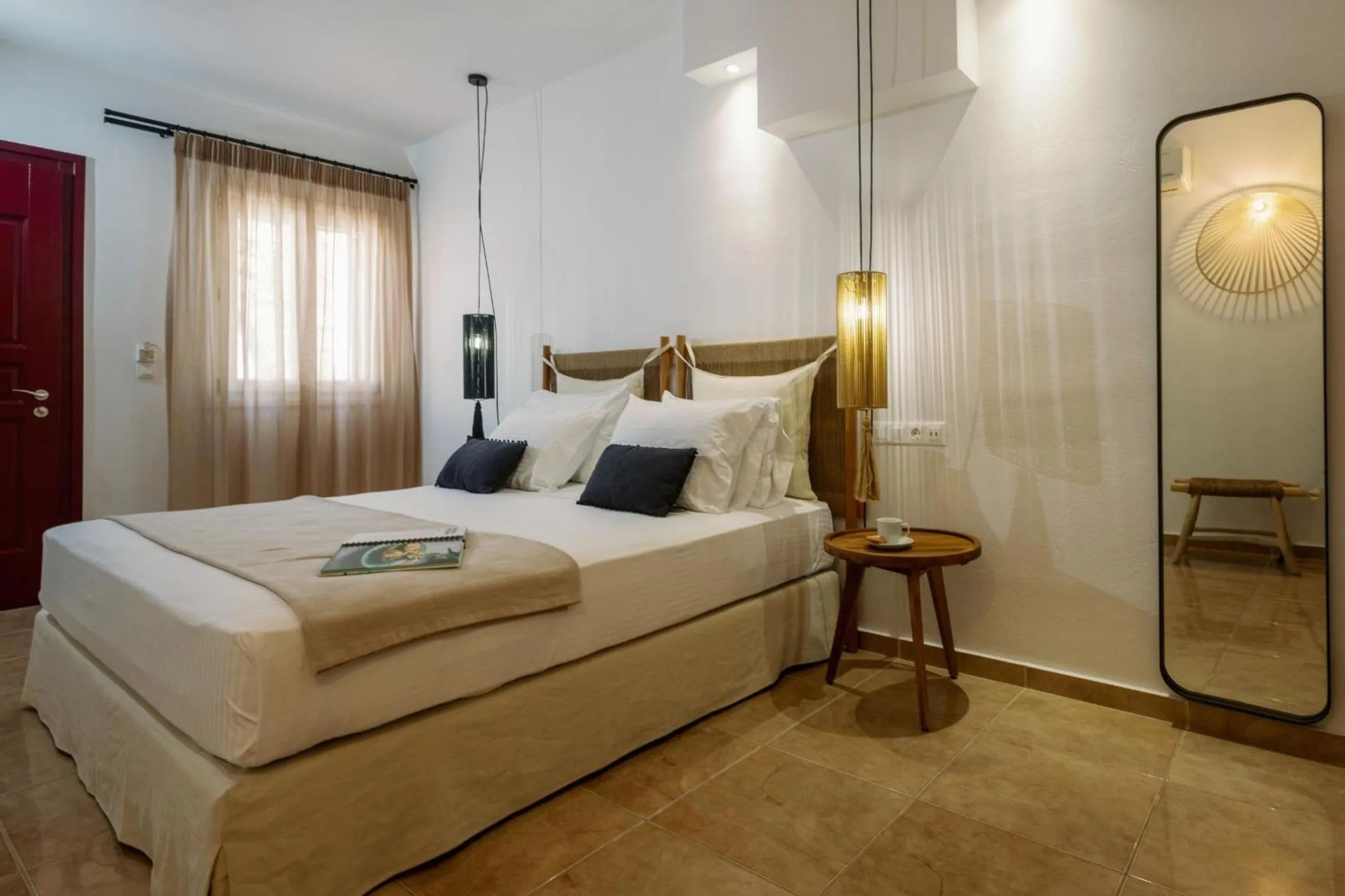 Bed in Ariadne Hotel