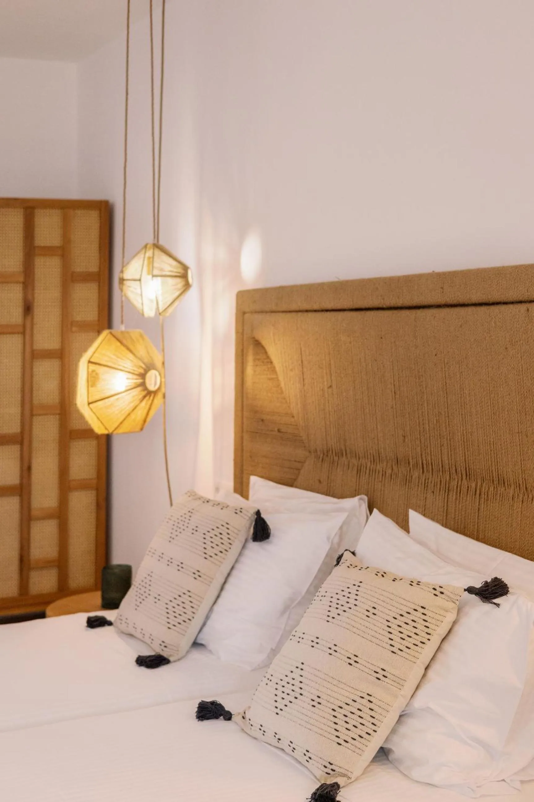 Bed in Ariadne Hotel