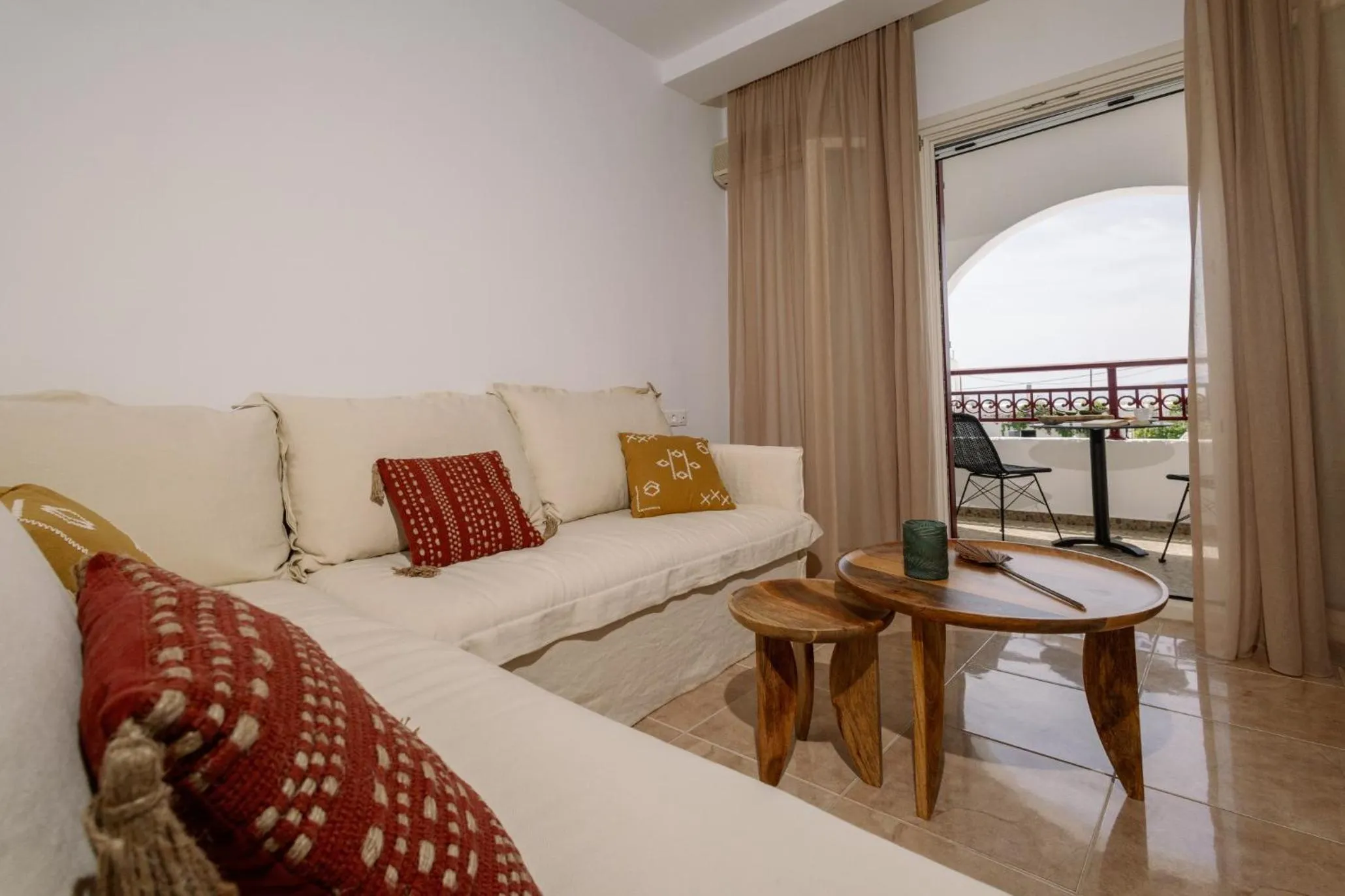 Bed in Ariadne Hotel