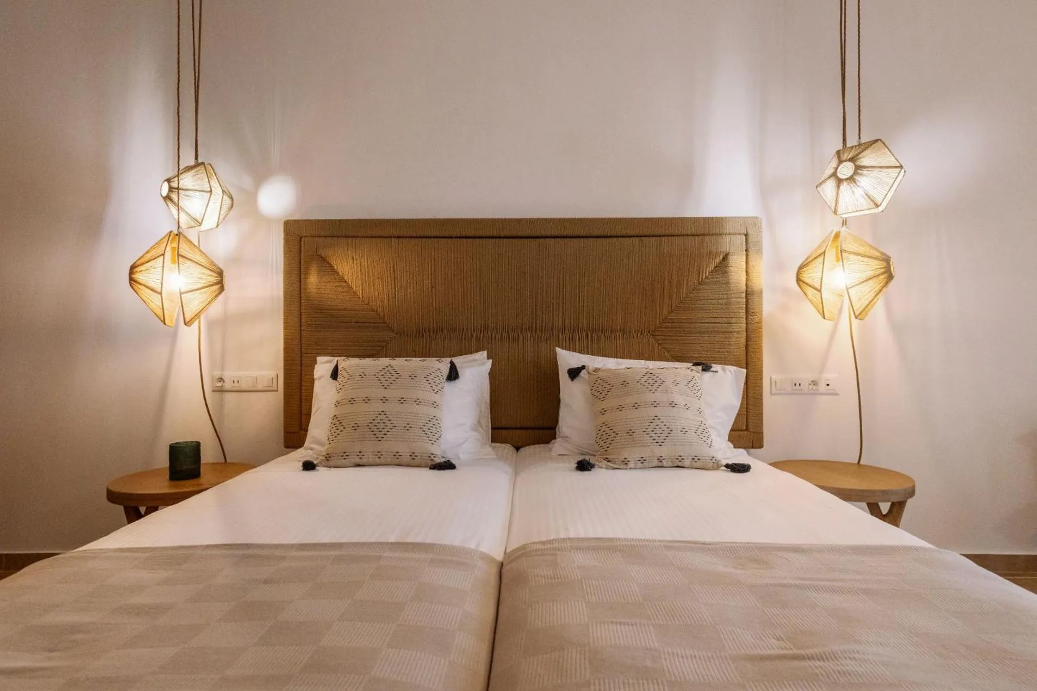 Bed in Ariadne Hotel