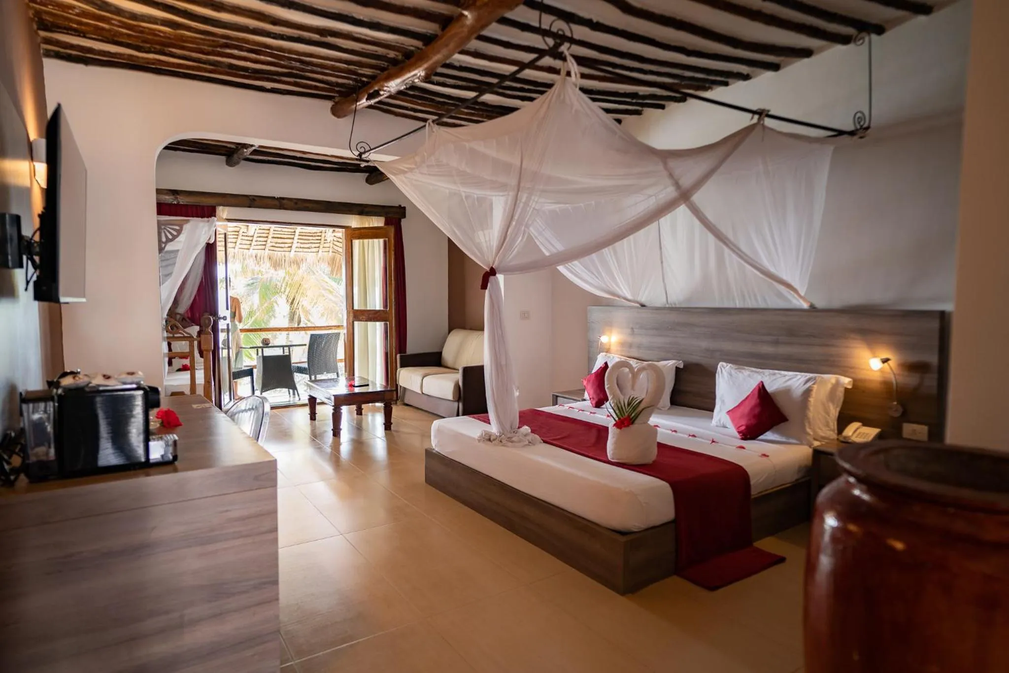 Bedroom in My Blue Hotel Zanzibar