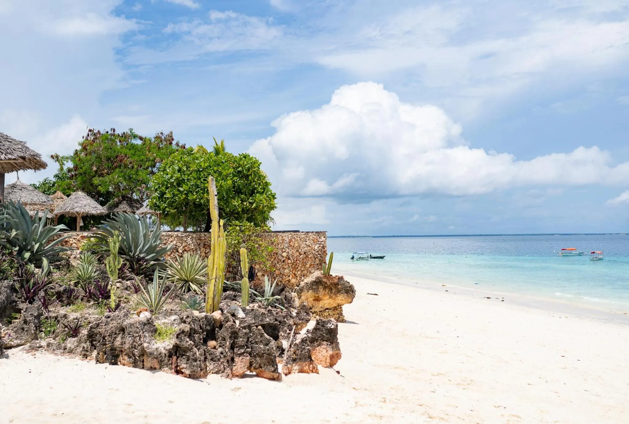 Beach in My Blue Hotel Zanzibar