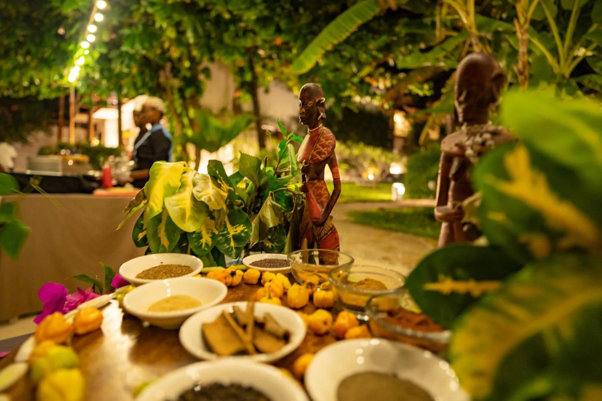 Food in My Blue Hotel Zanzibar