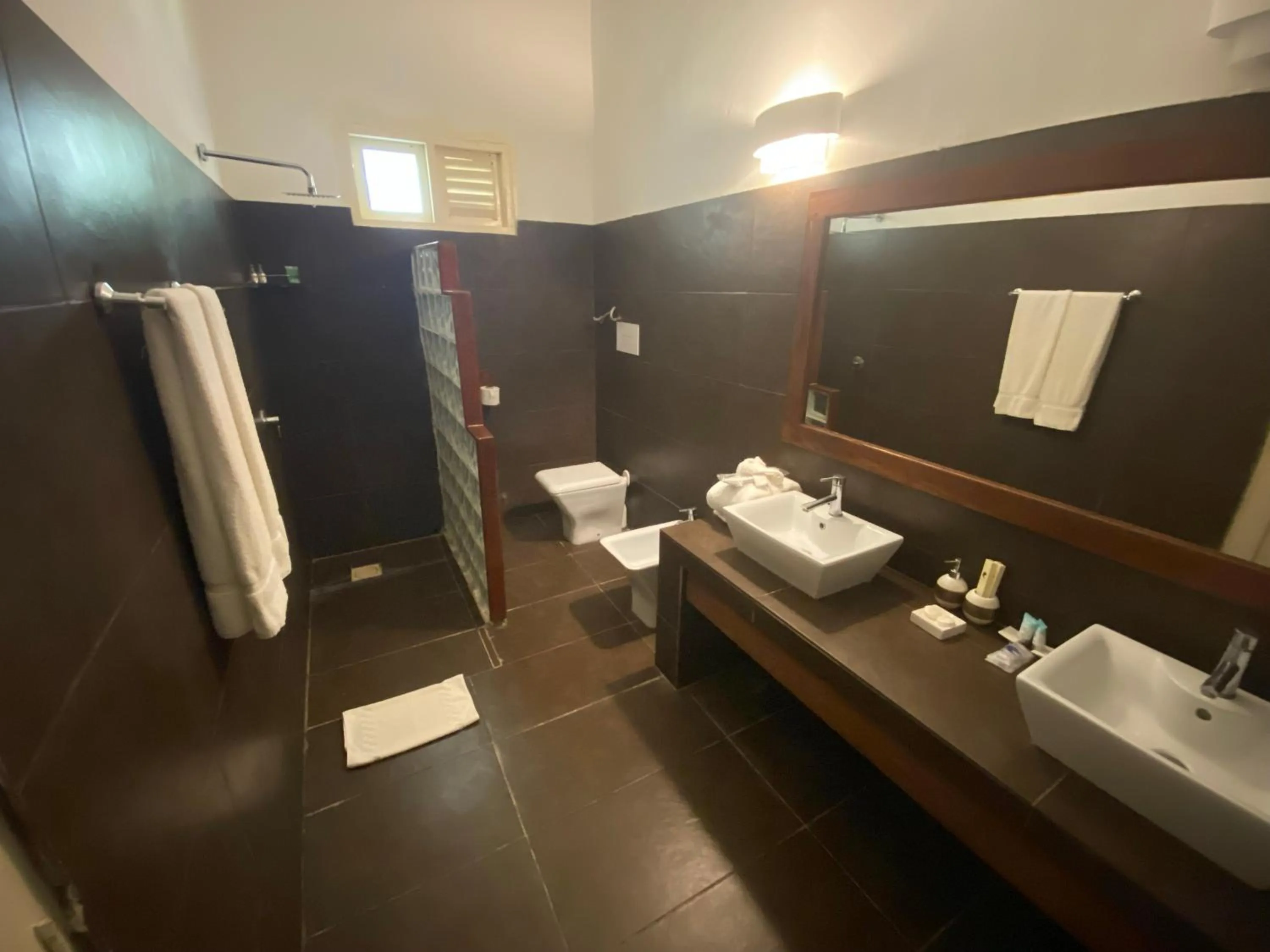 Bathroom in My Blue Hotel Zanzibar