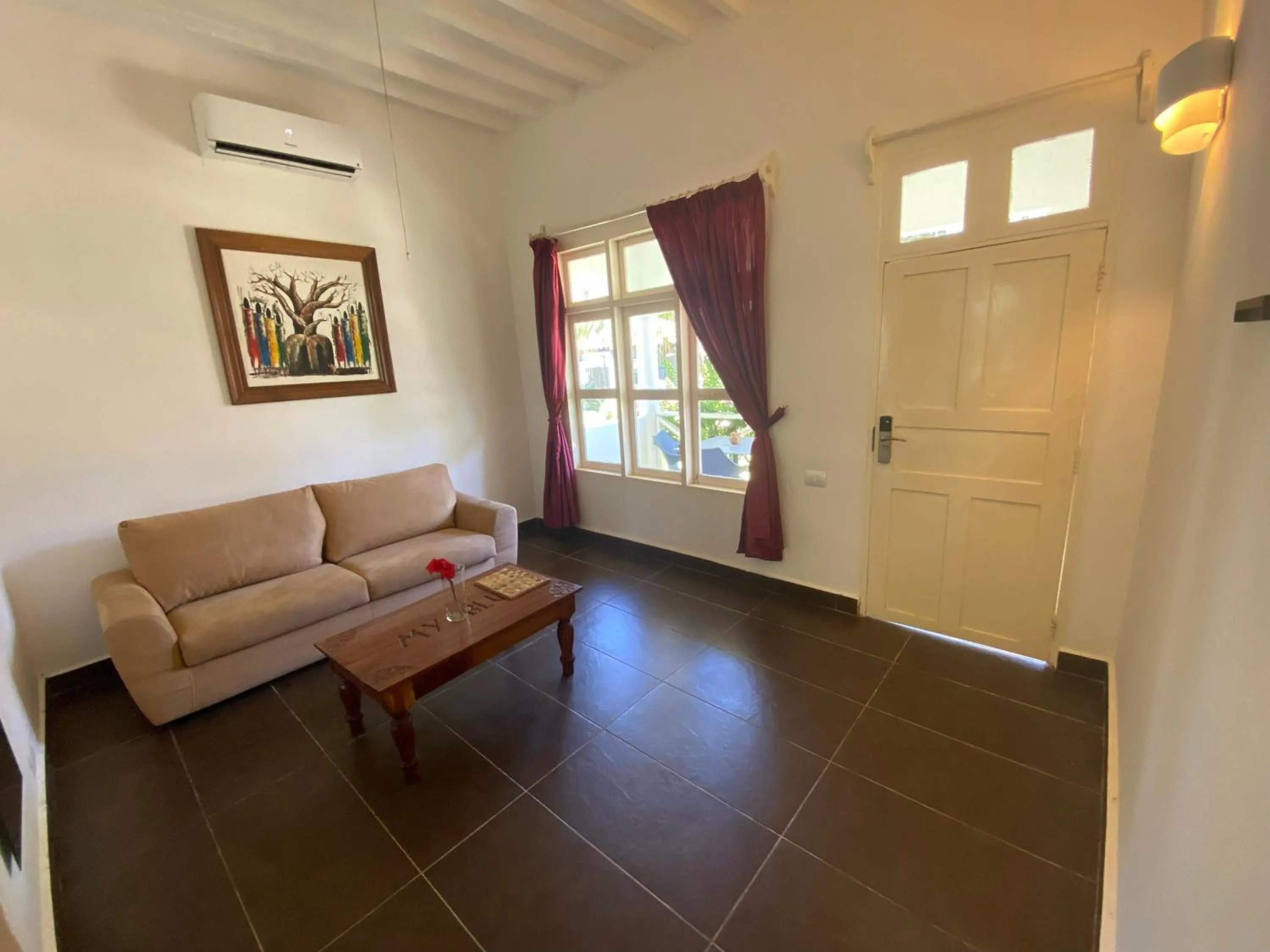 Living room in My Blue Hotel Zanzibar