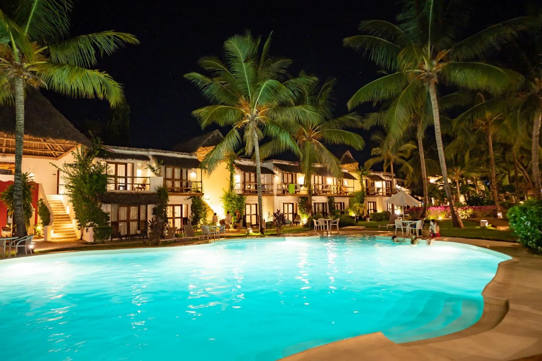 Garden in My Blue Hotel Zanzibar