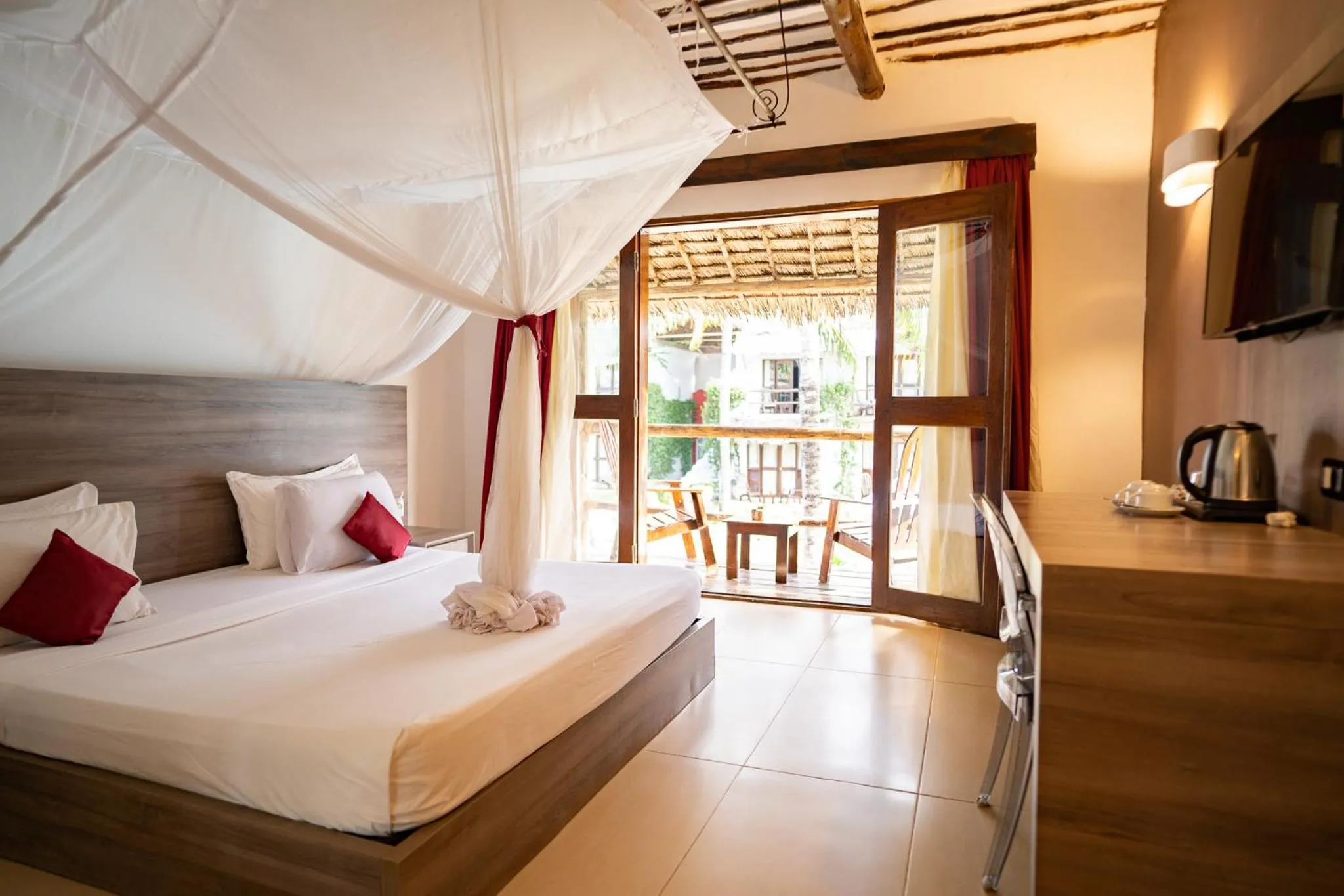 Bedroom in My Blue Hotel Zanzibar