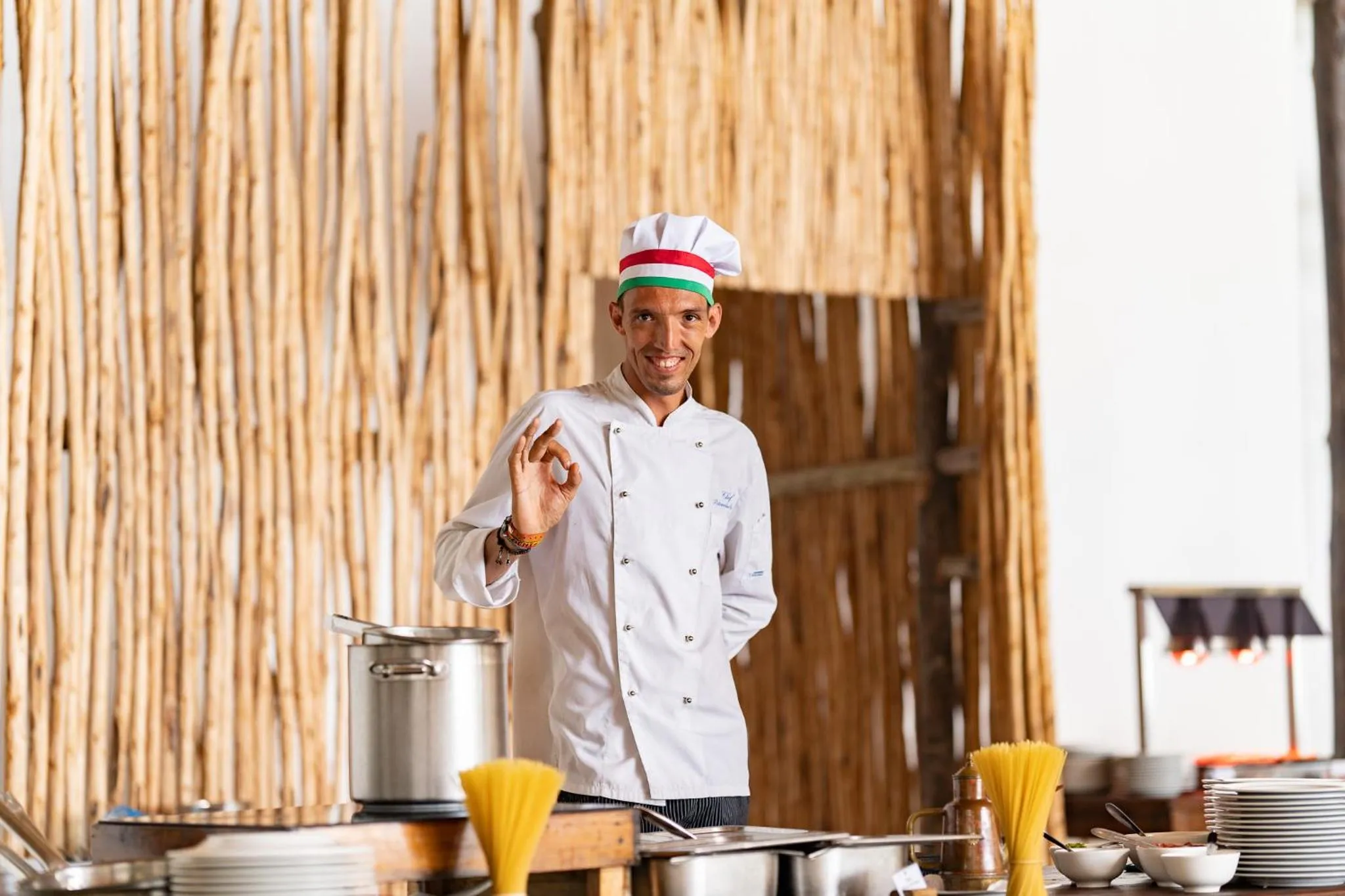 Kitchen or kitchenette in My Blue Hotel Zanzibar