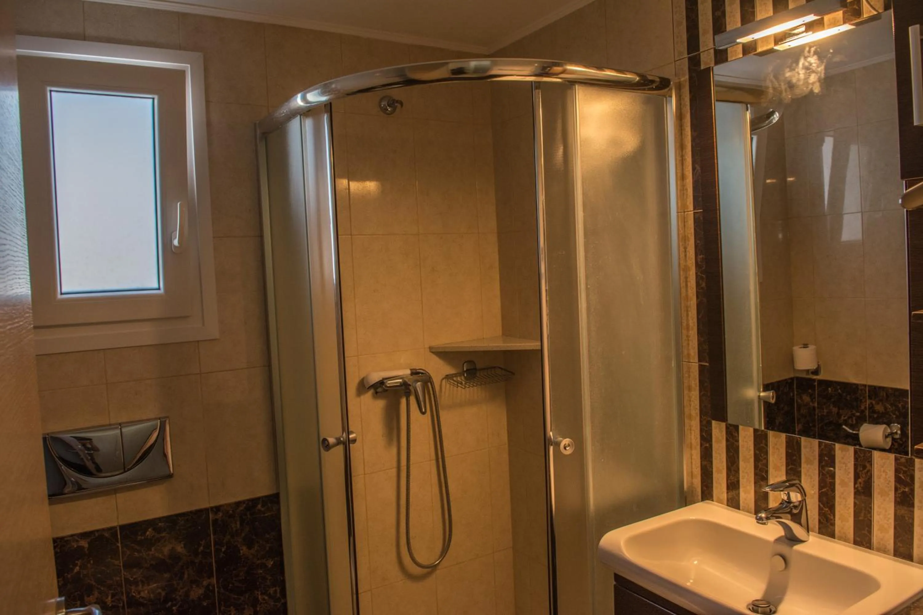 Bathroom in Zeus Hotel