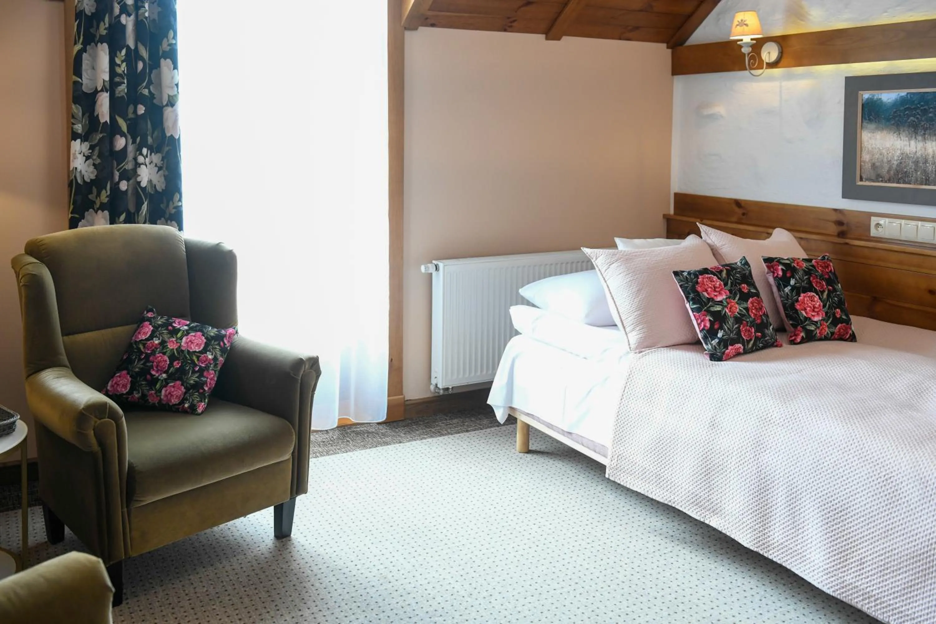 Living room, Bed in Folwark Łękuk