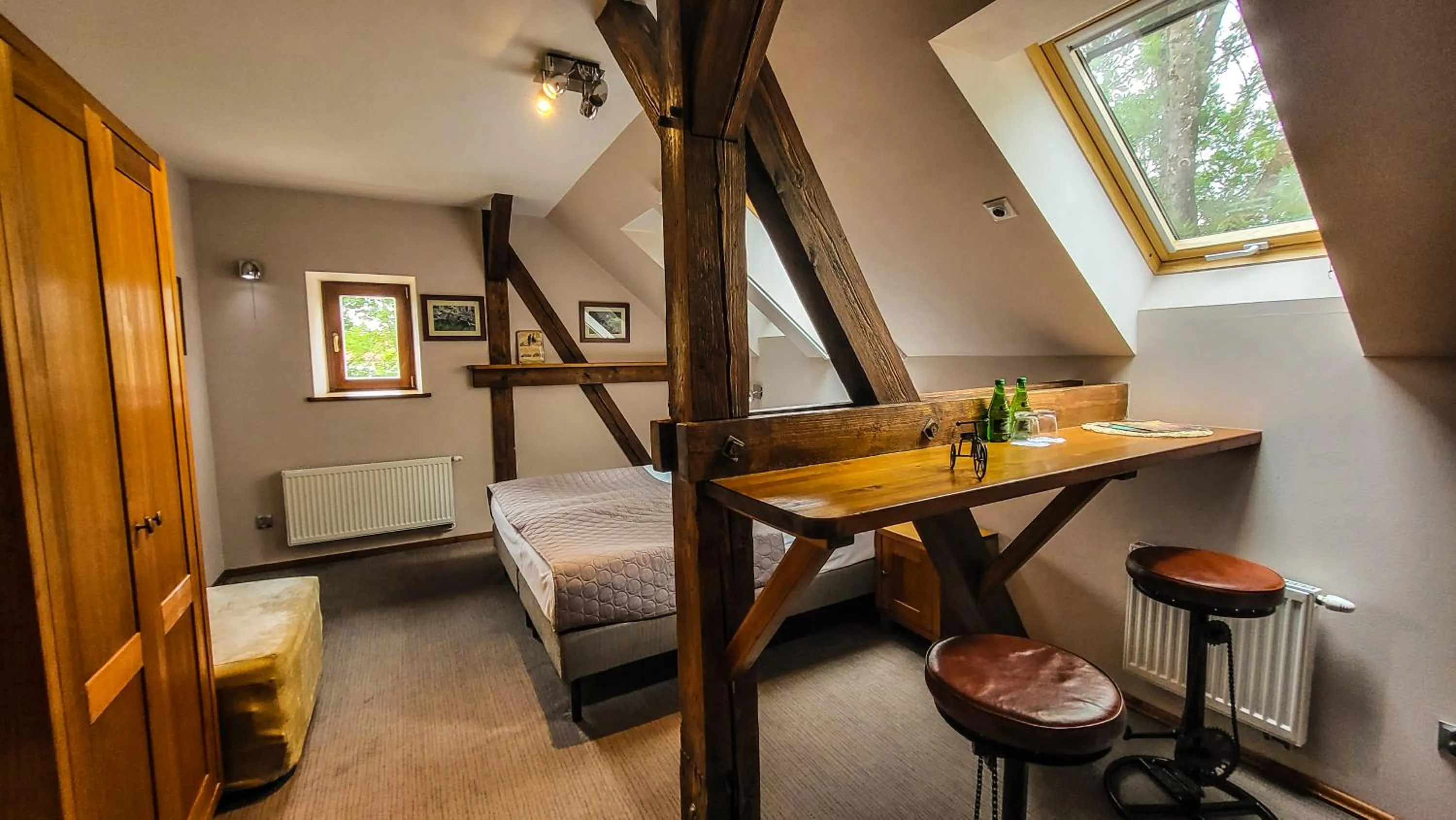 Seating area in Folwark Łękuk