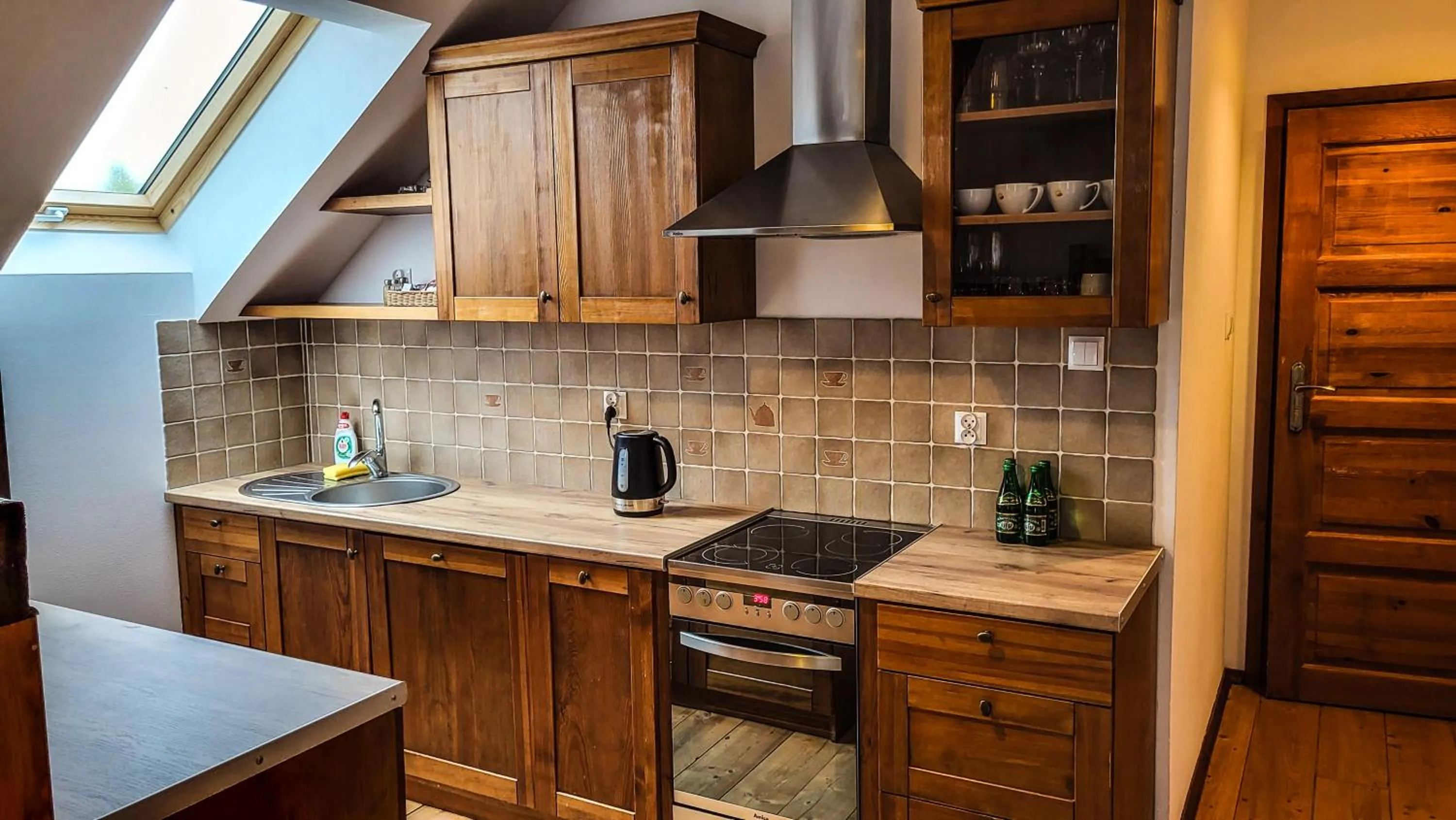 Kitchen or kitchenette in Folwark Łękuk