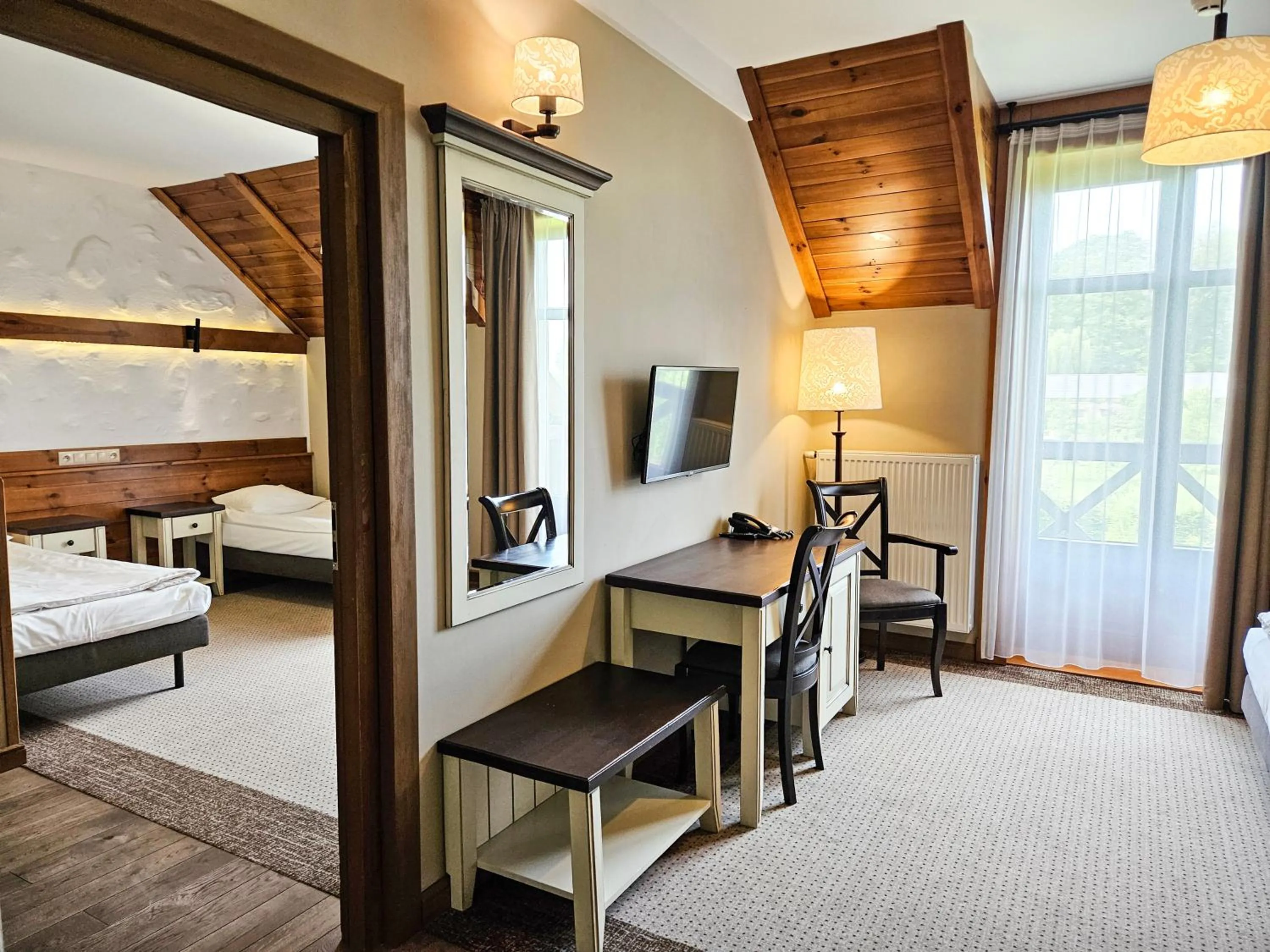 Bedroom, Bed in Folwark Łękuk