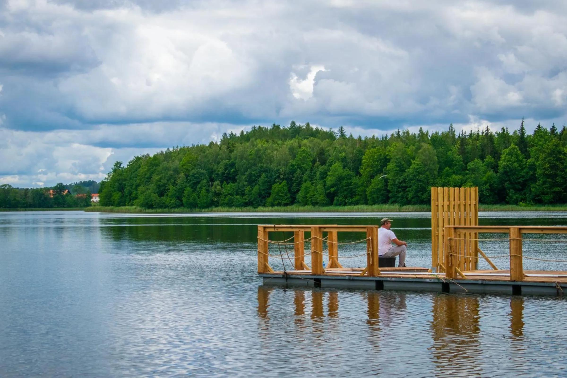 Lake view in Folwark Łękuk