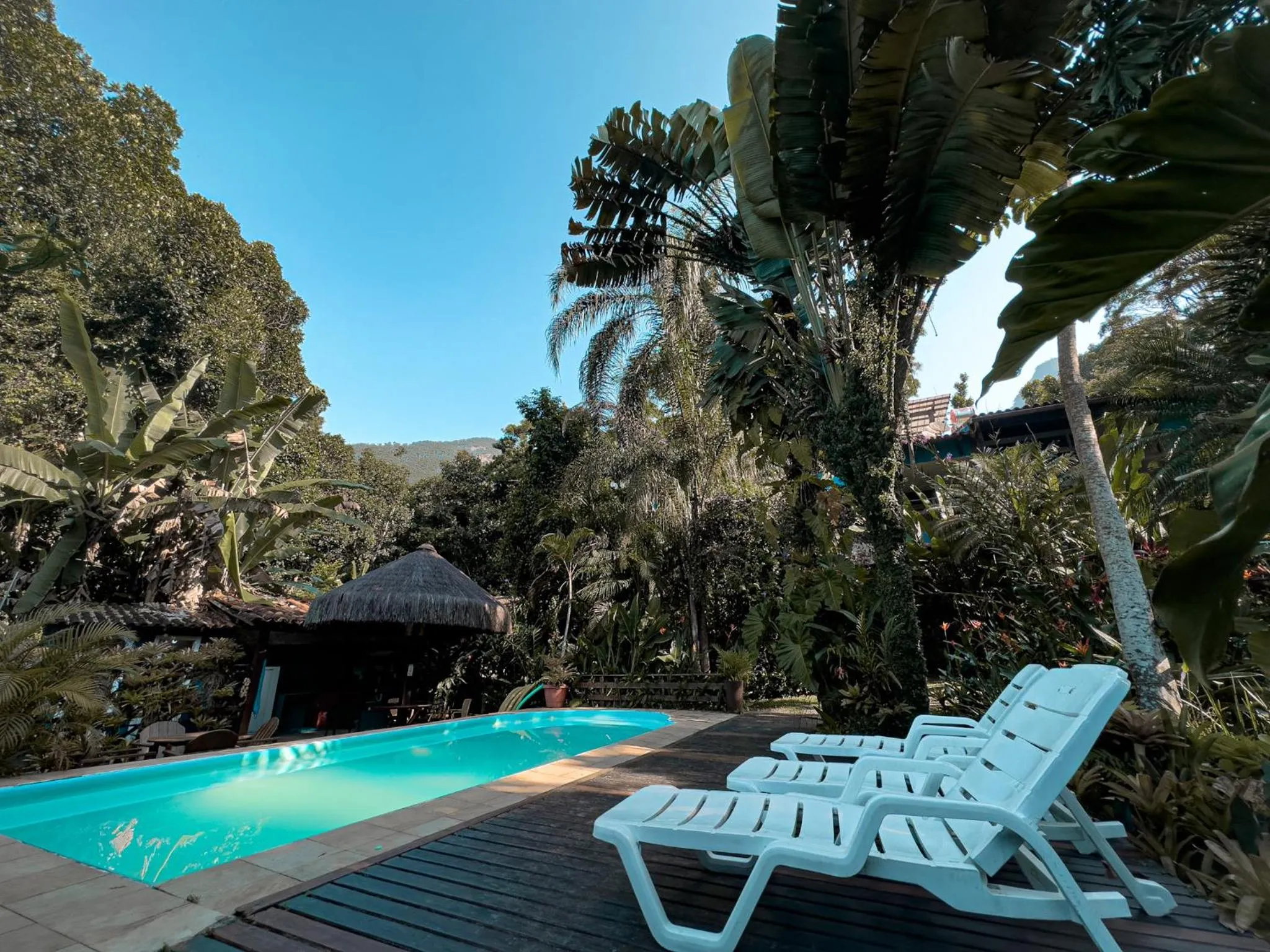 Swimming pool in Pousada Recanto das Estrelas