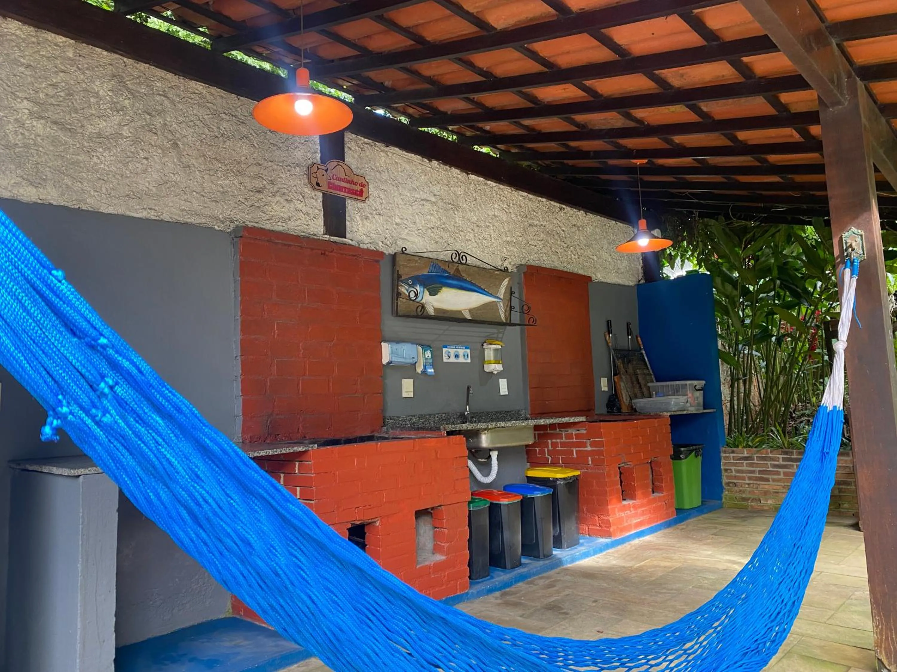 BBQ facilities in Pousada Recanto das Estrelas