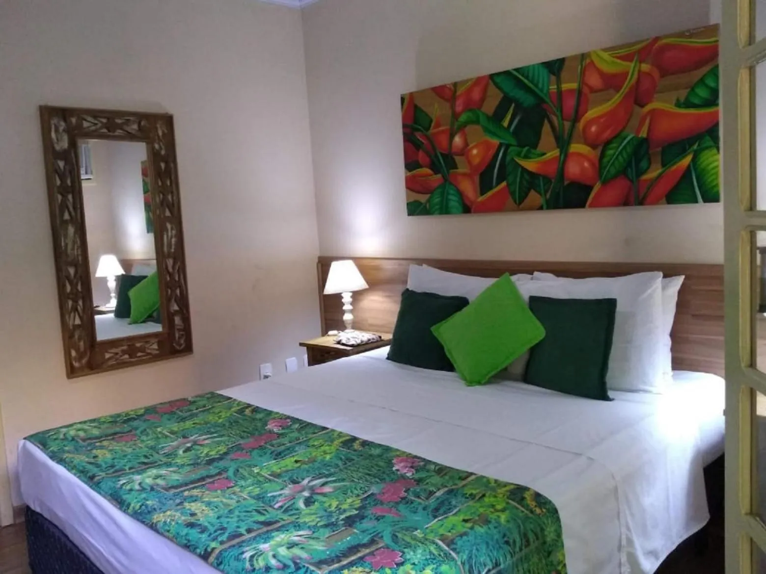 Bed in Pousada Recanto das Estrelas