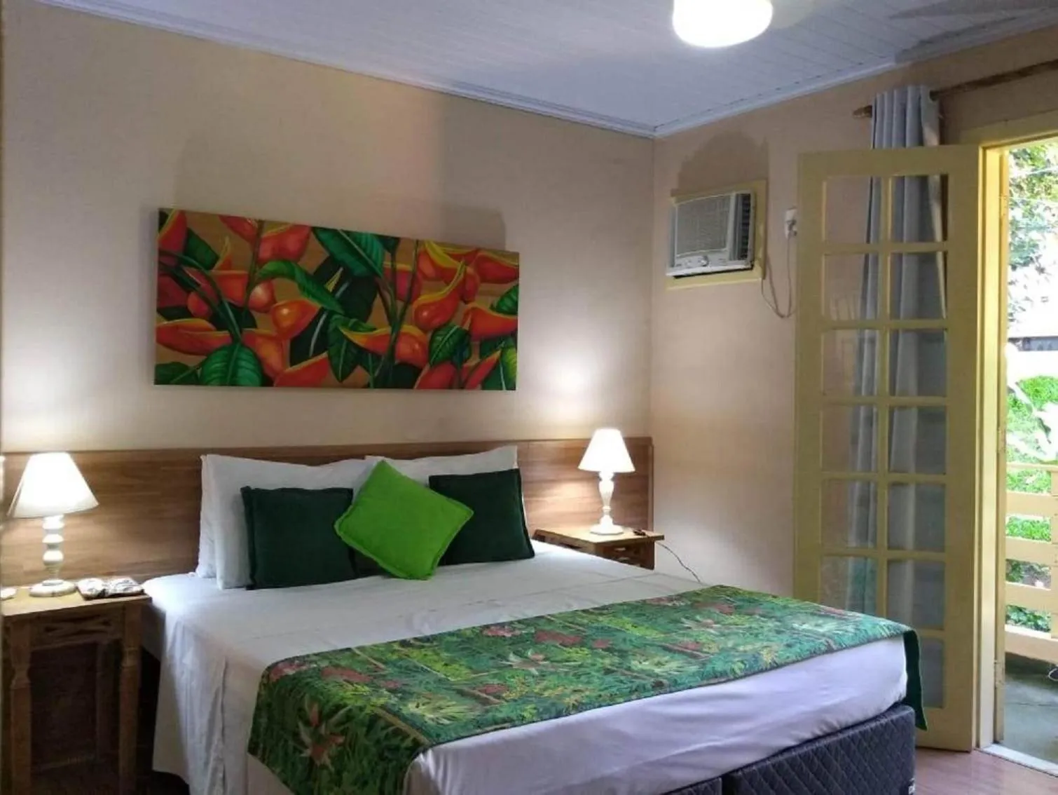 Bed in Pousada Recanto das Estrelas