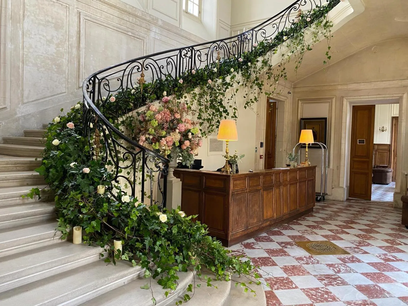 Lobby or reception in Château d'Ermenonville