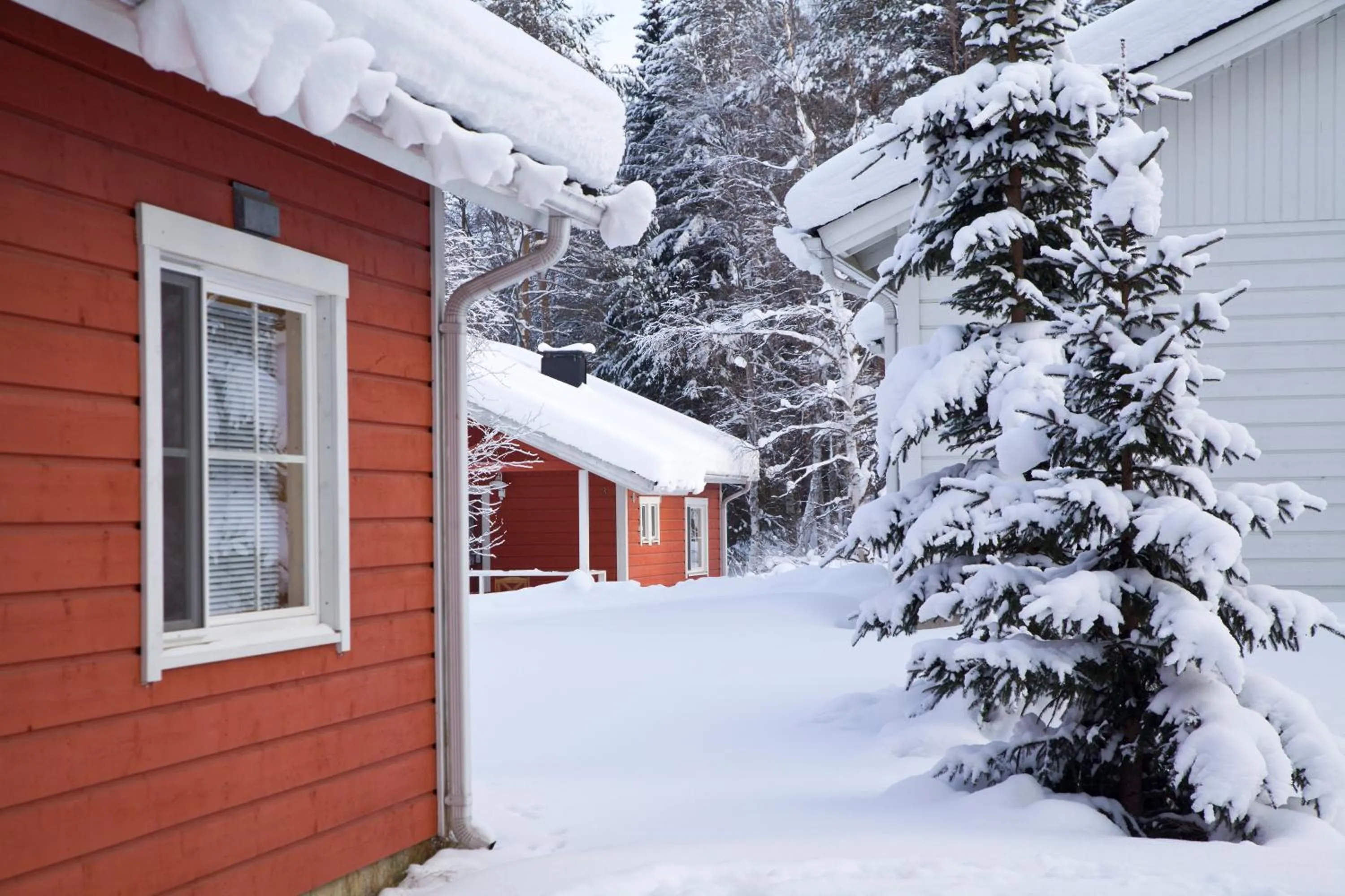 Property building in Lapland Hotels Ounasvaara Chalets