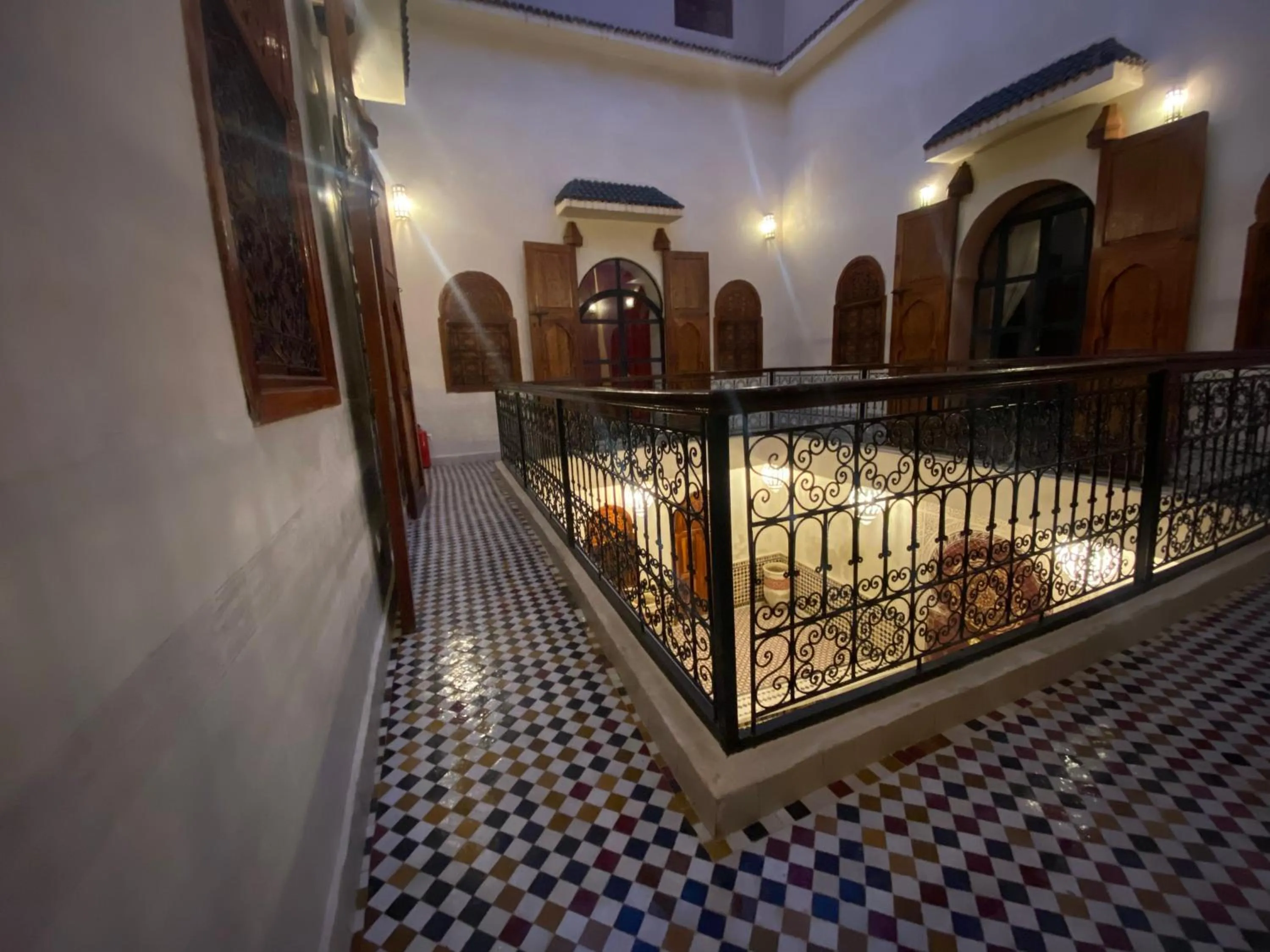 Balcony/Terrace, Bed in Riad Prada