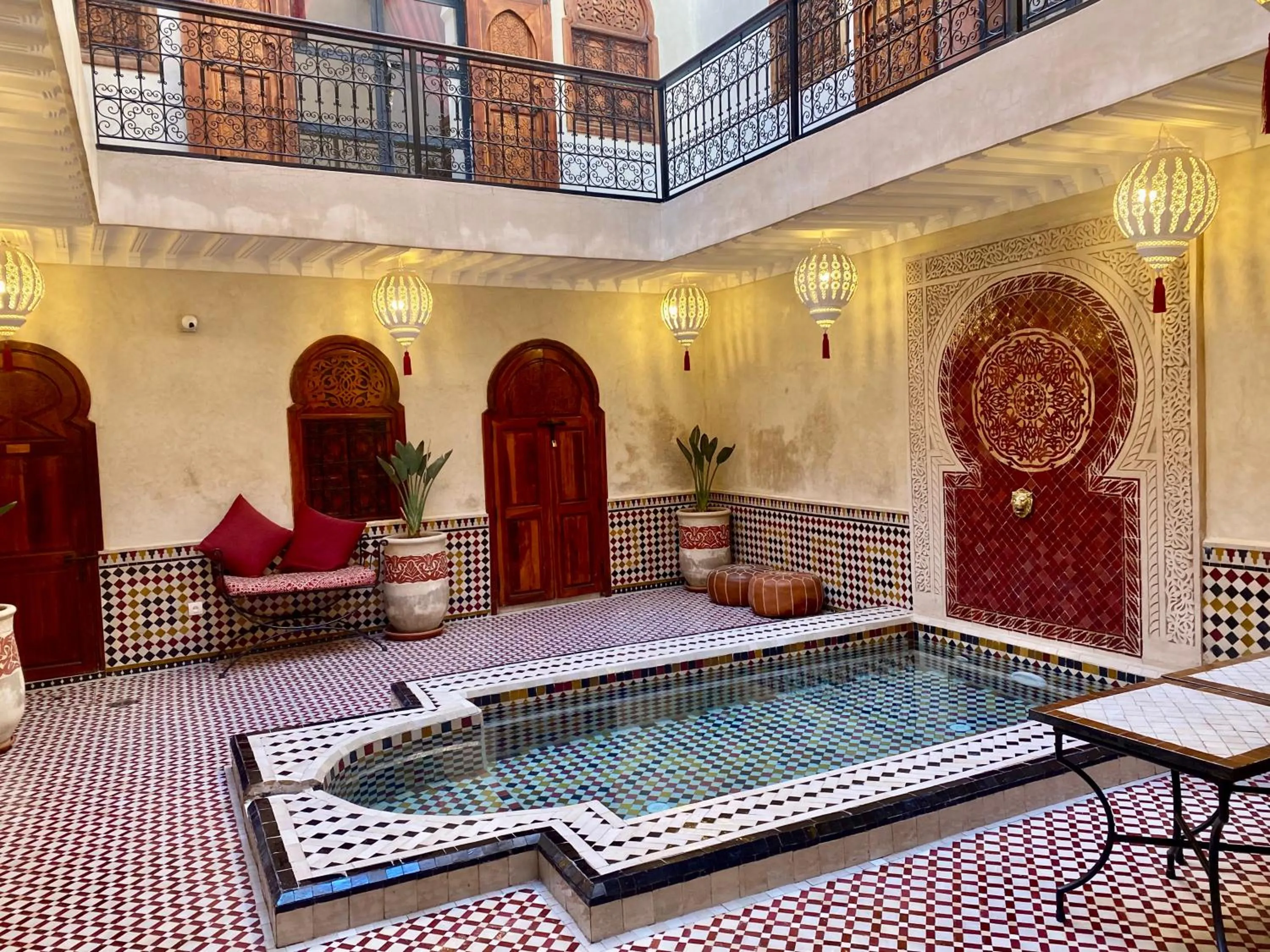 Seating area in Riad Prada