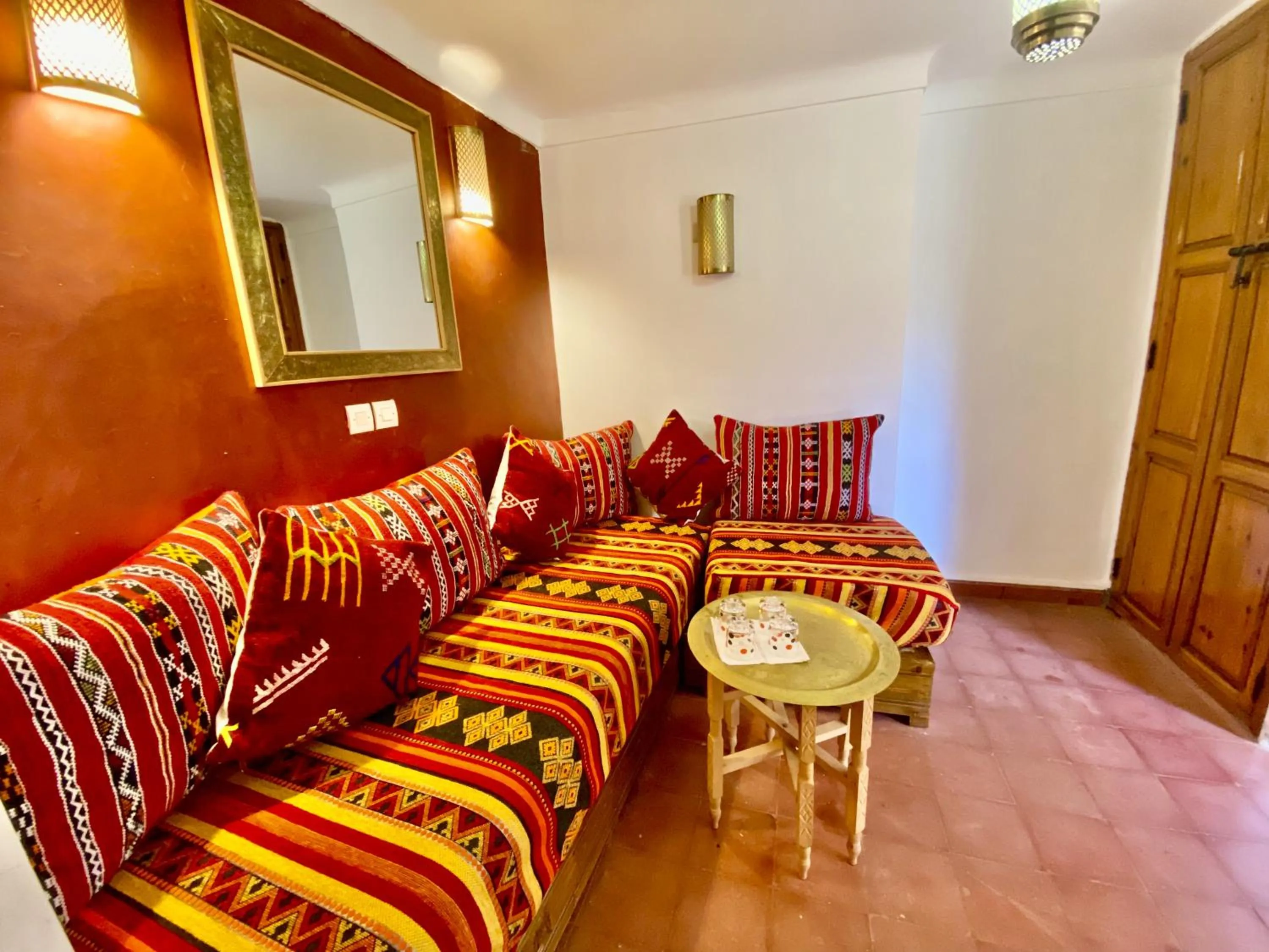 Seating area in Riad Prada