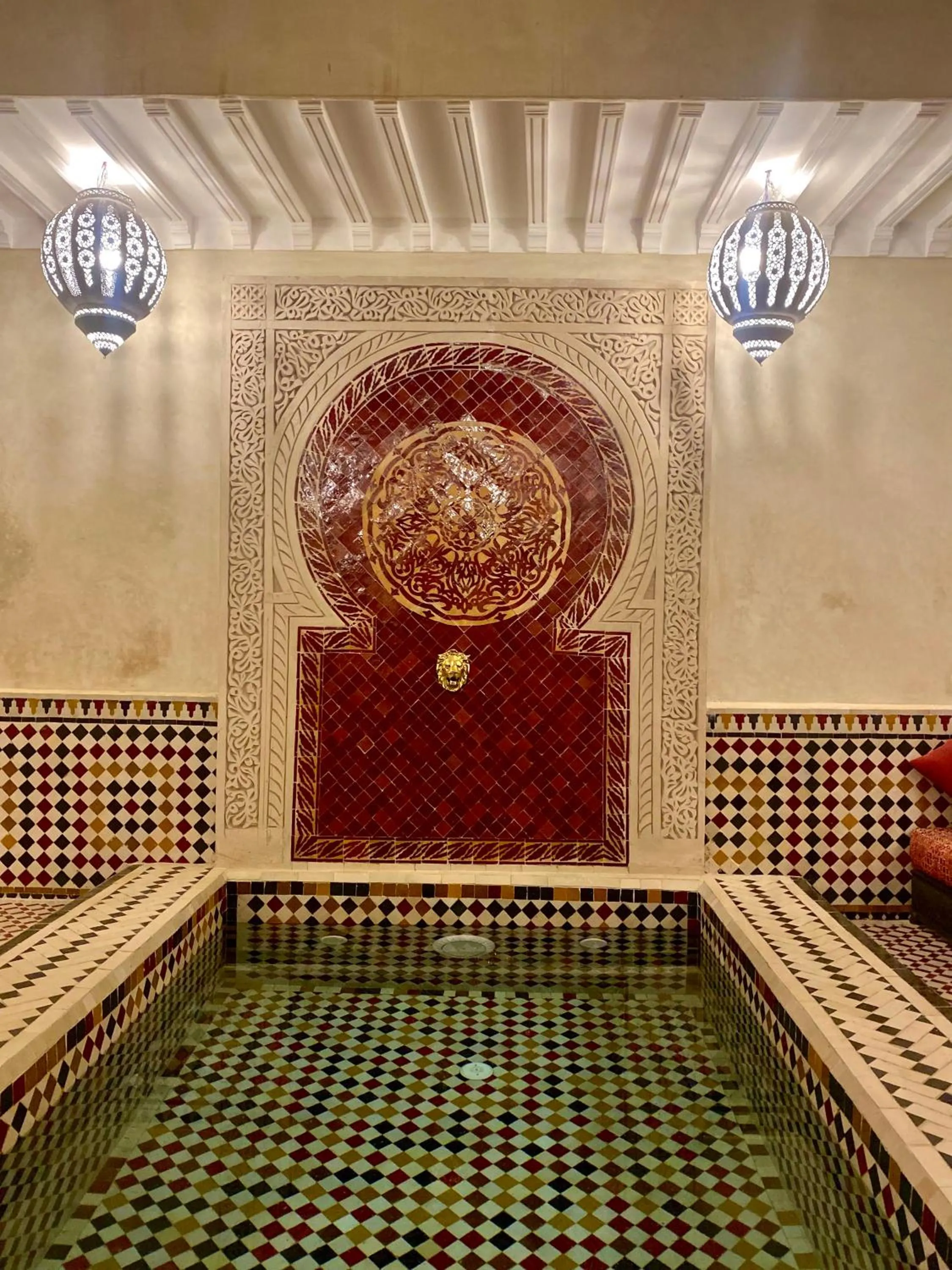 Pool view in Riad Prada