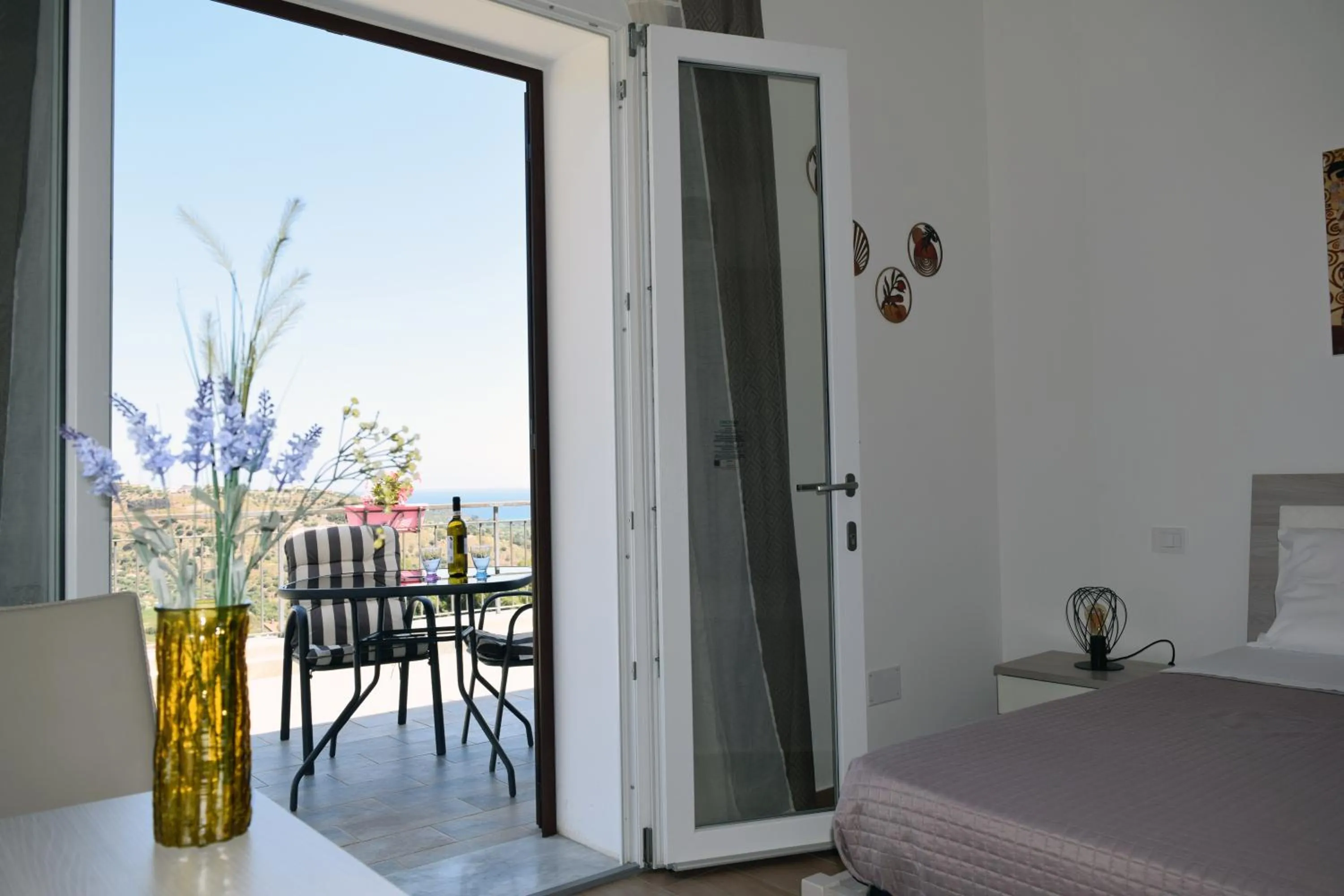 Balcony/Terrace, Bed in Granatelli Holiday Home