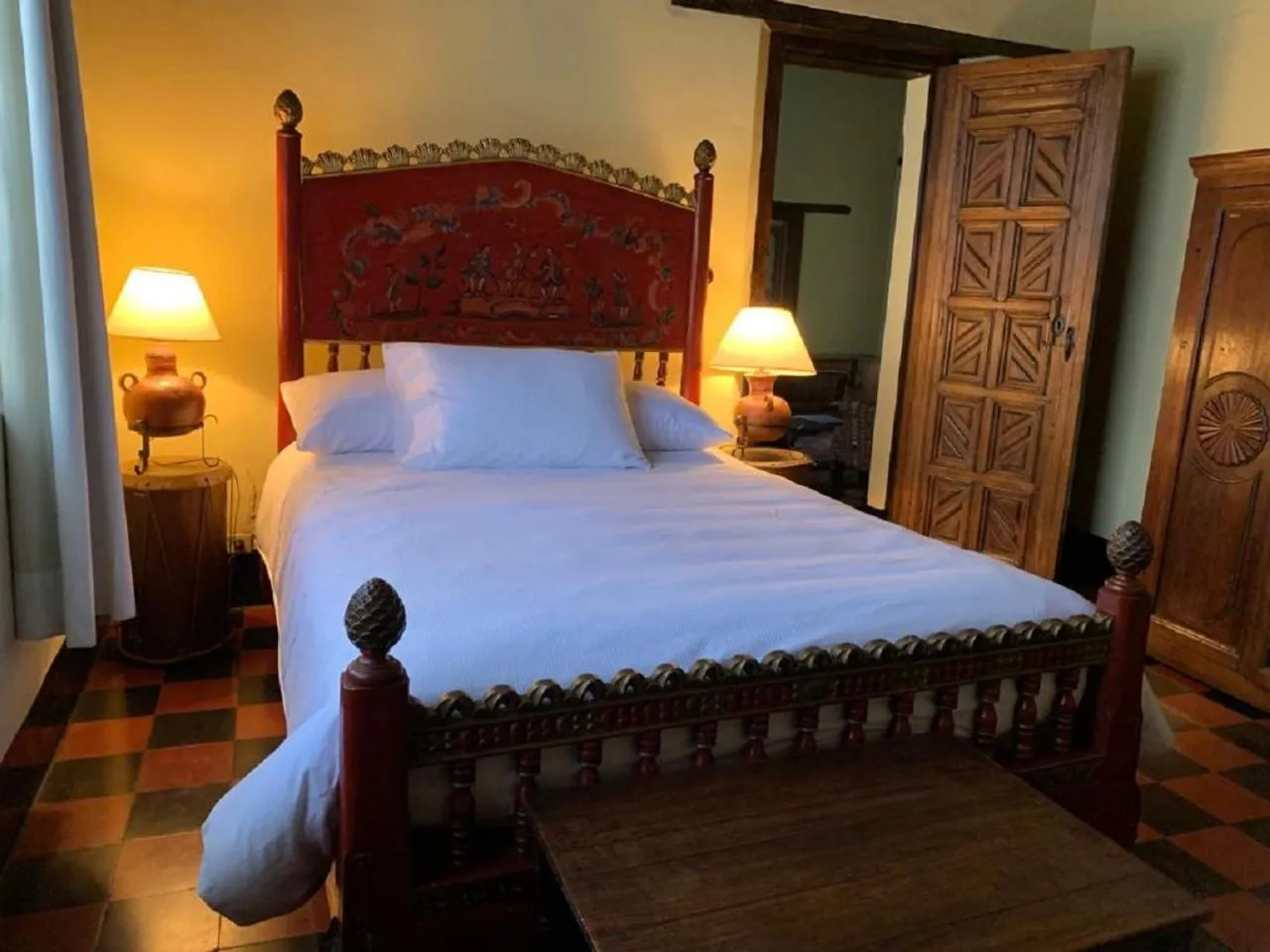 Bedroom, Bed in Hotel Museo Mayan Inn