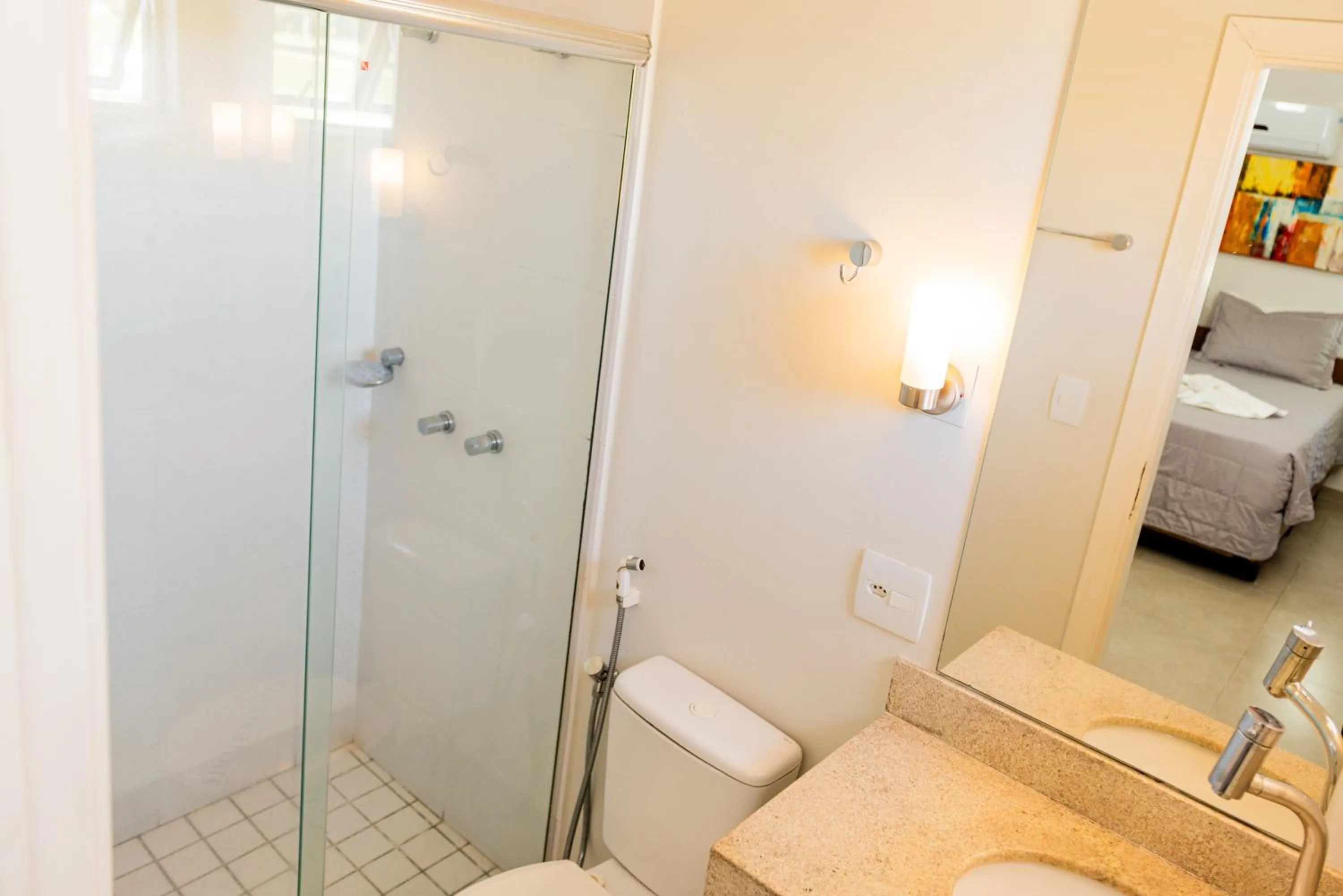 Bathroom, Bed in Hotel Fernandão