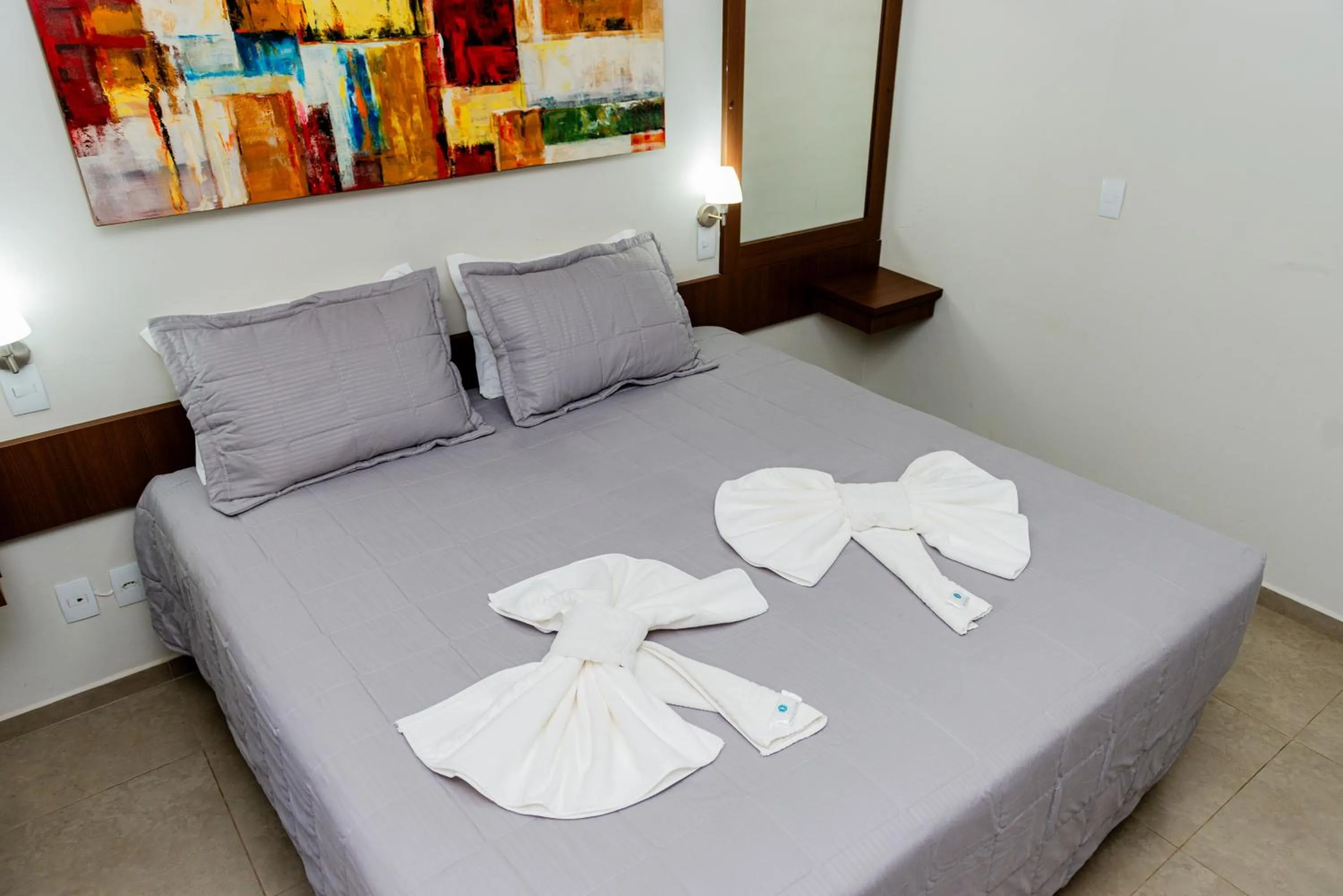 Bed in Hotel Fernandão