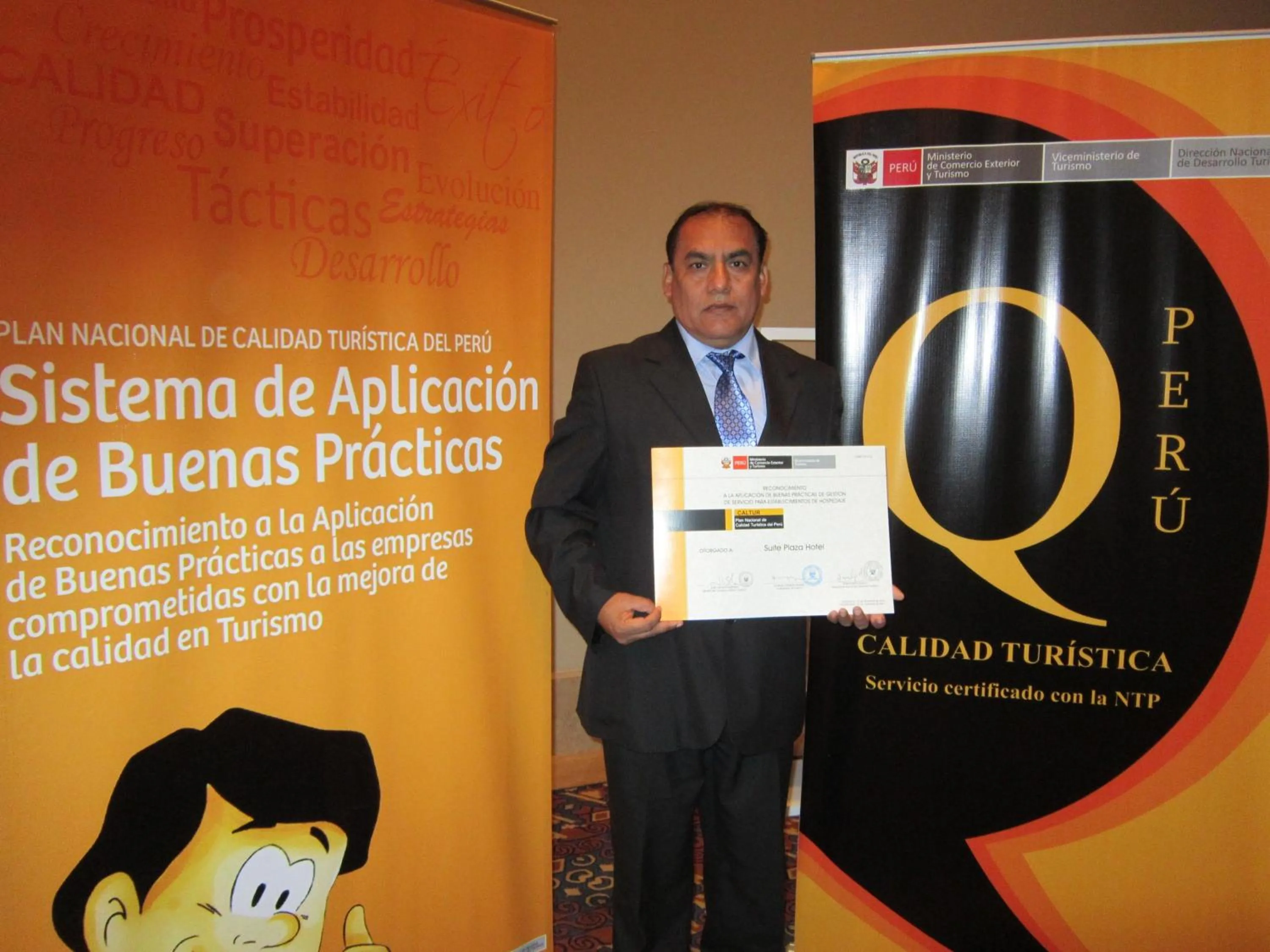 Certificate/Award in Hotel Plaza Trujillo