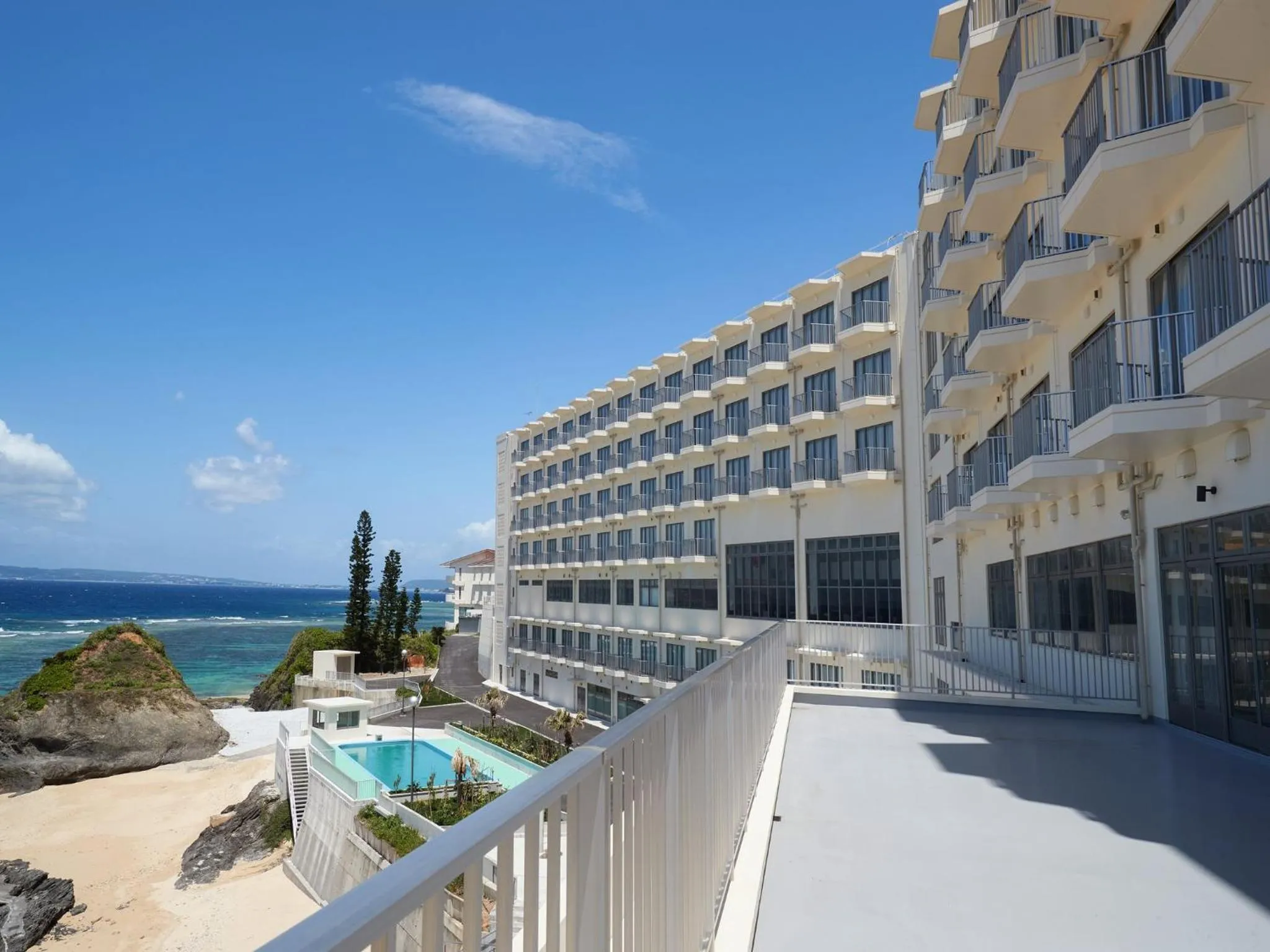 Balcony/Terrace in Hotel Miyuki Beach
