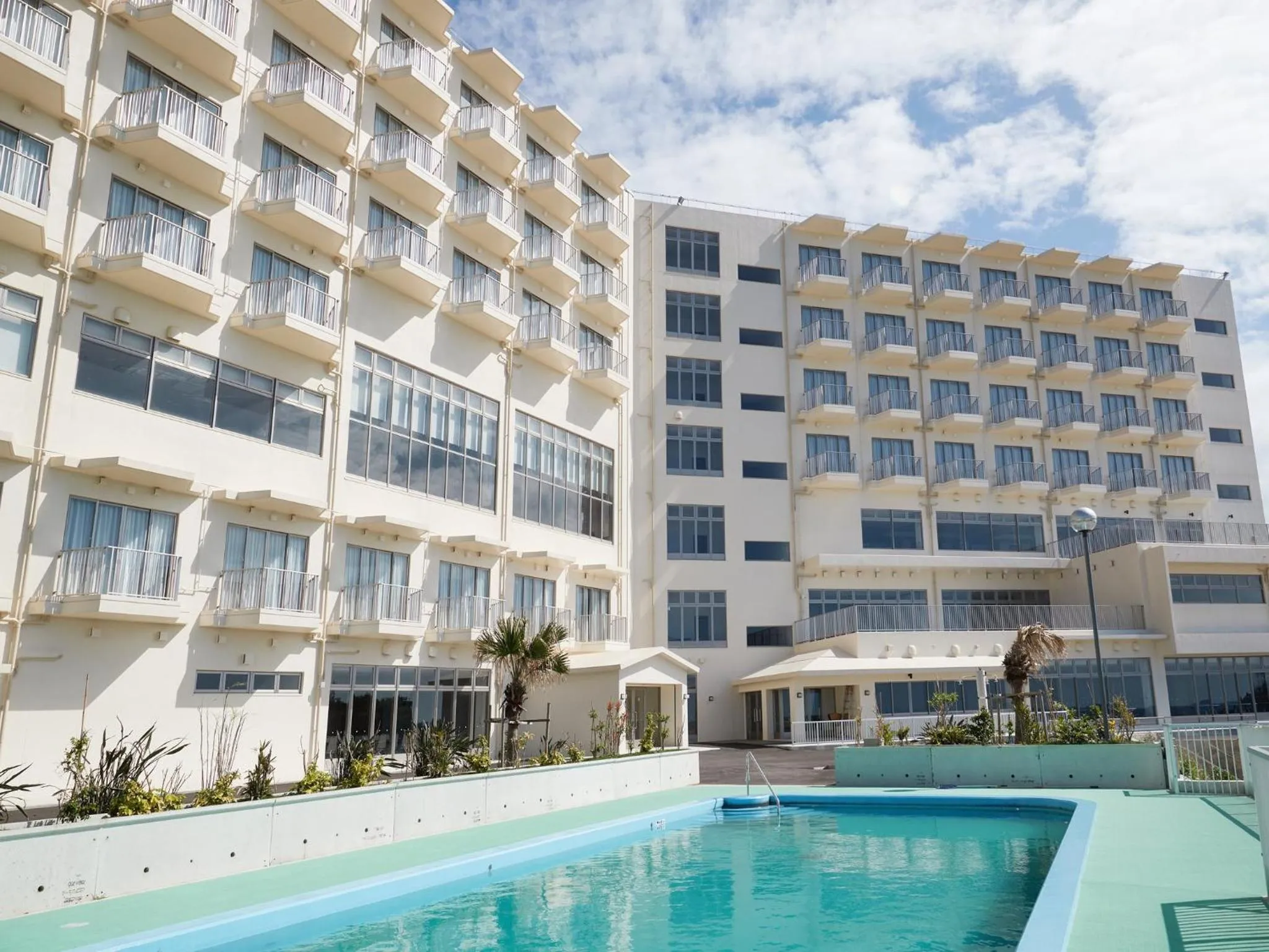 Property building in Hotel Miyuki Beach