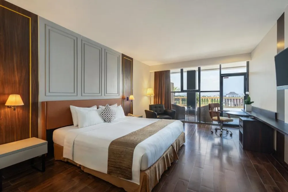 Bed in Merapi Merbabu Hotel Yogyakarta Powered by Archipelago