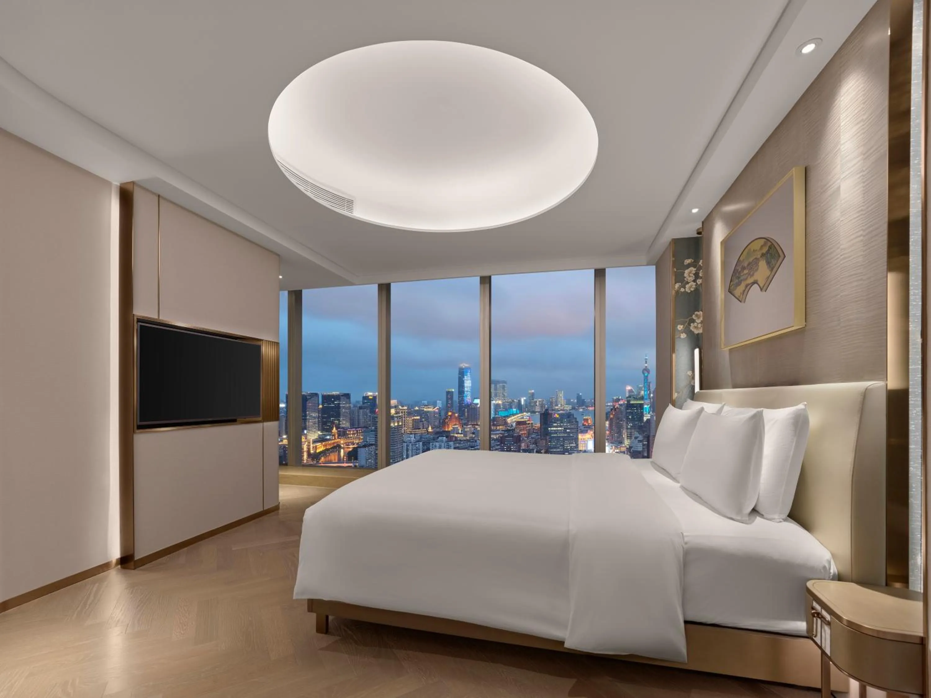Bed in Conrad Shanghai