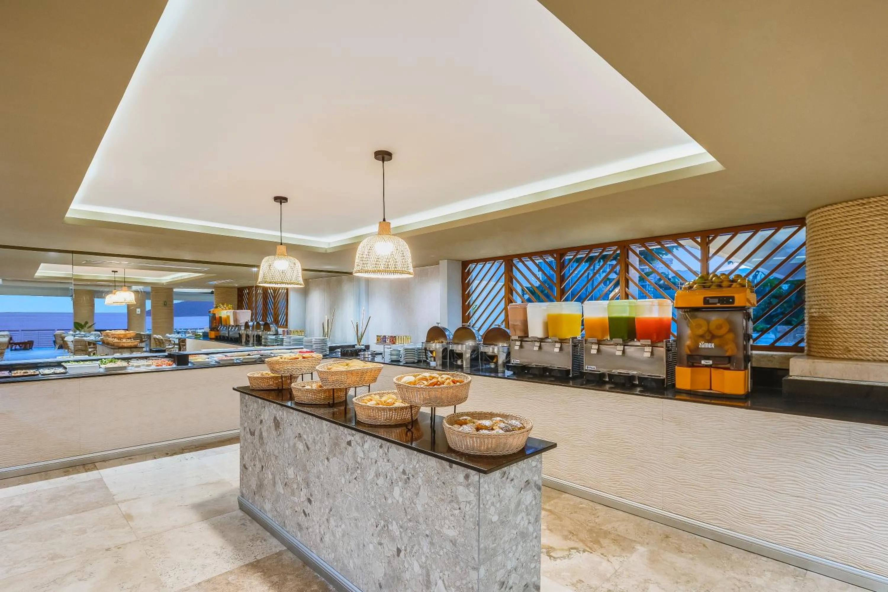 Buffet breakfast in Fiesta Americana Acapulco Villas