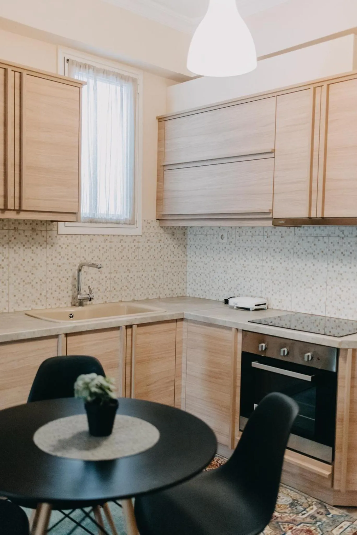 Kitchen or kitchenette in BEST HOUSE, DECK APRTM., OLD PORT OF PATRAS