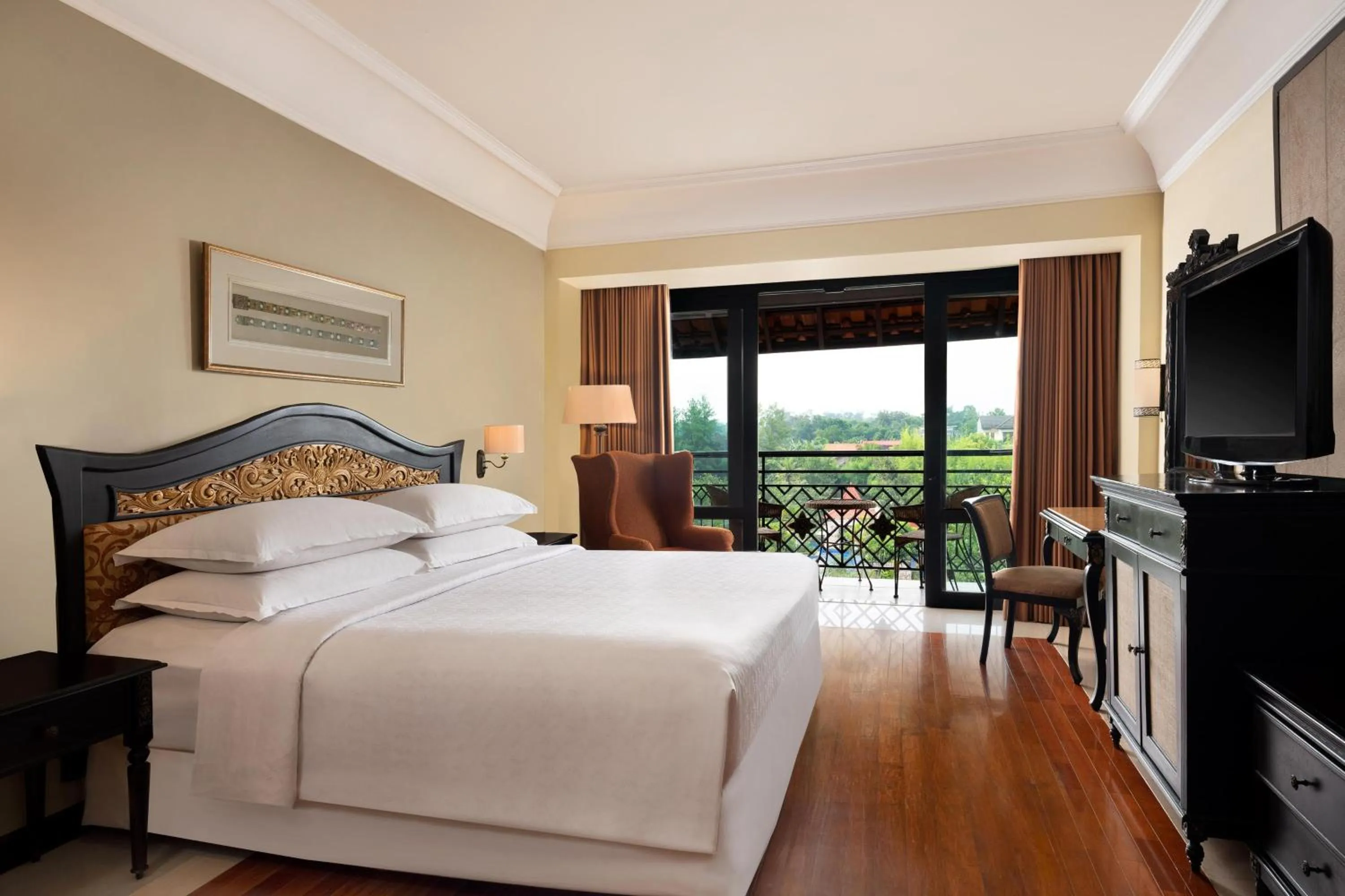 Bedroom, Bed in Mustika Yogyakarta Resort and Spa