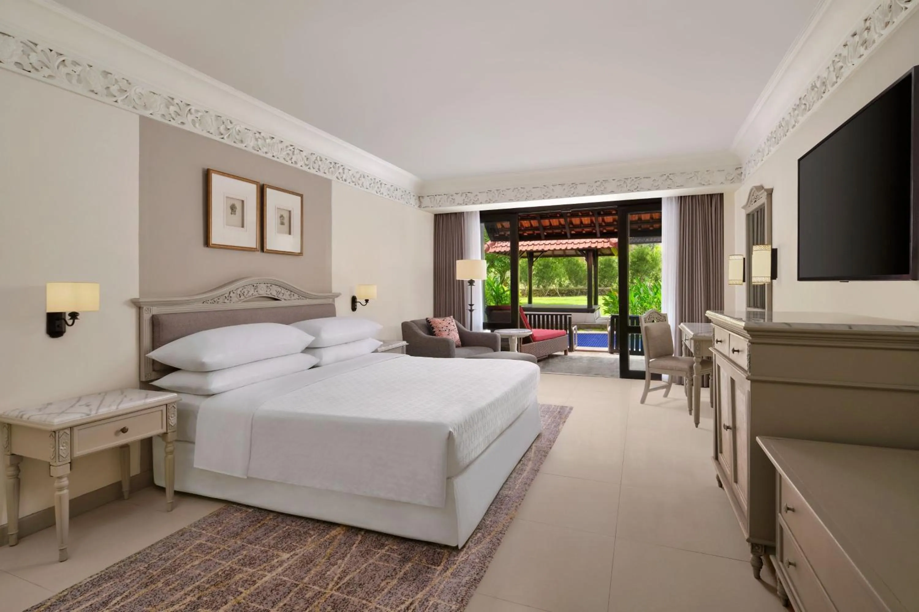 Photo of the whole room, Bed in Mustika Yogyakarta Resort and Spa