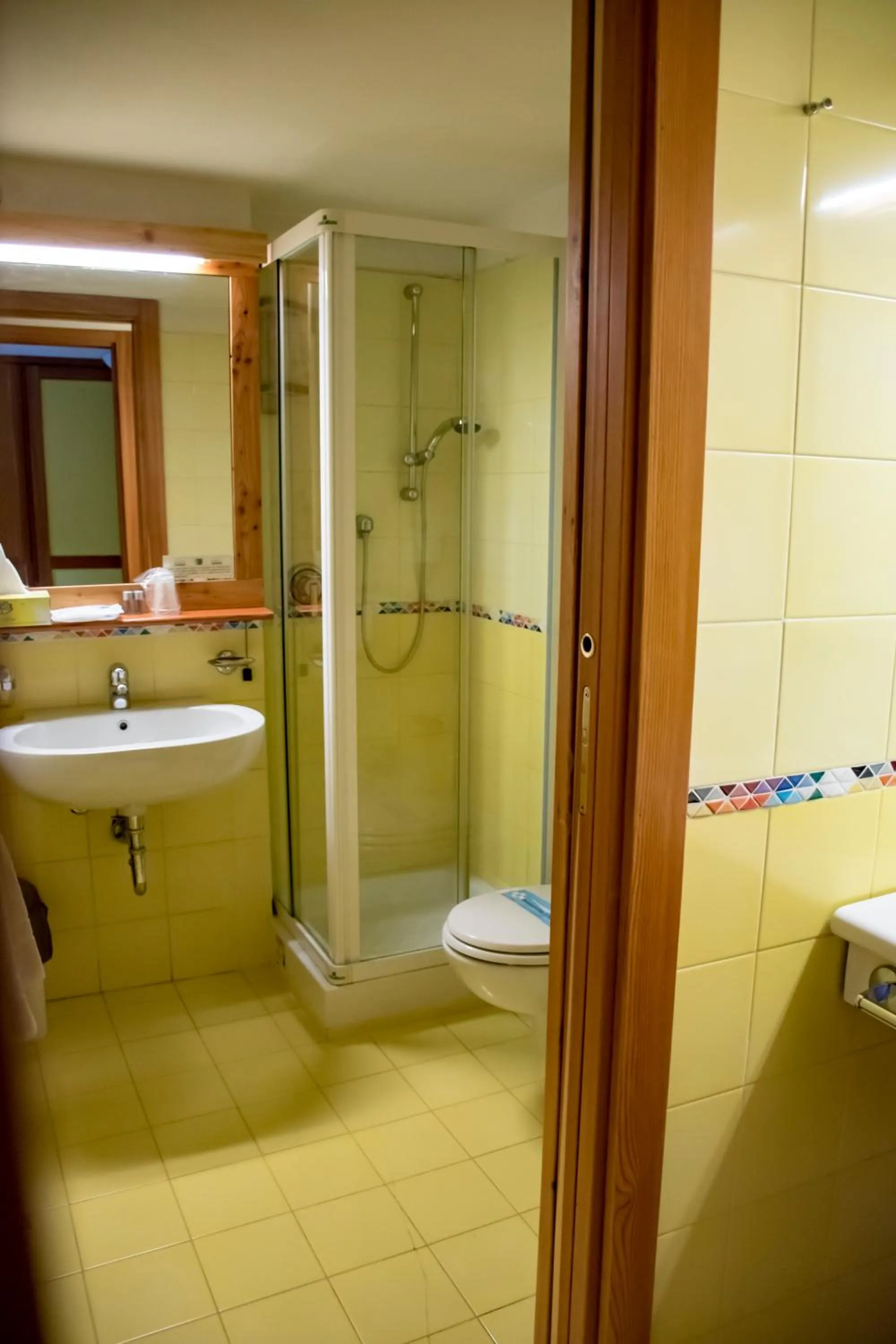 Shower in Hotel La Villa della Regina