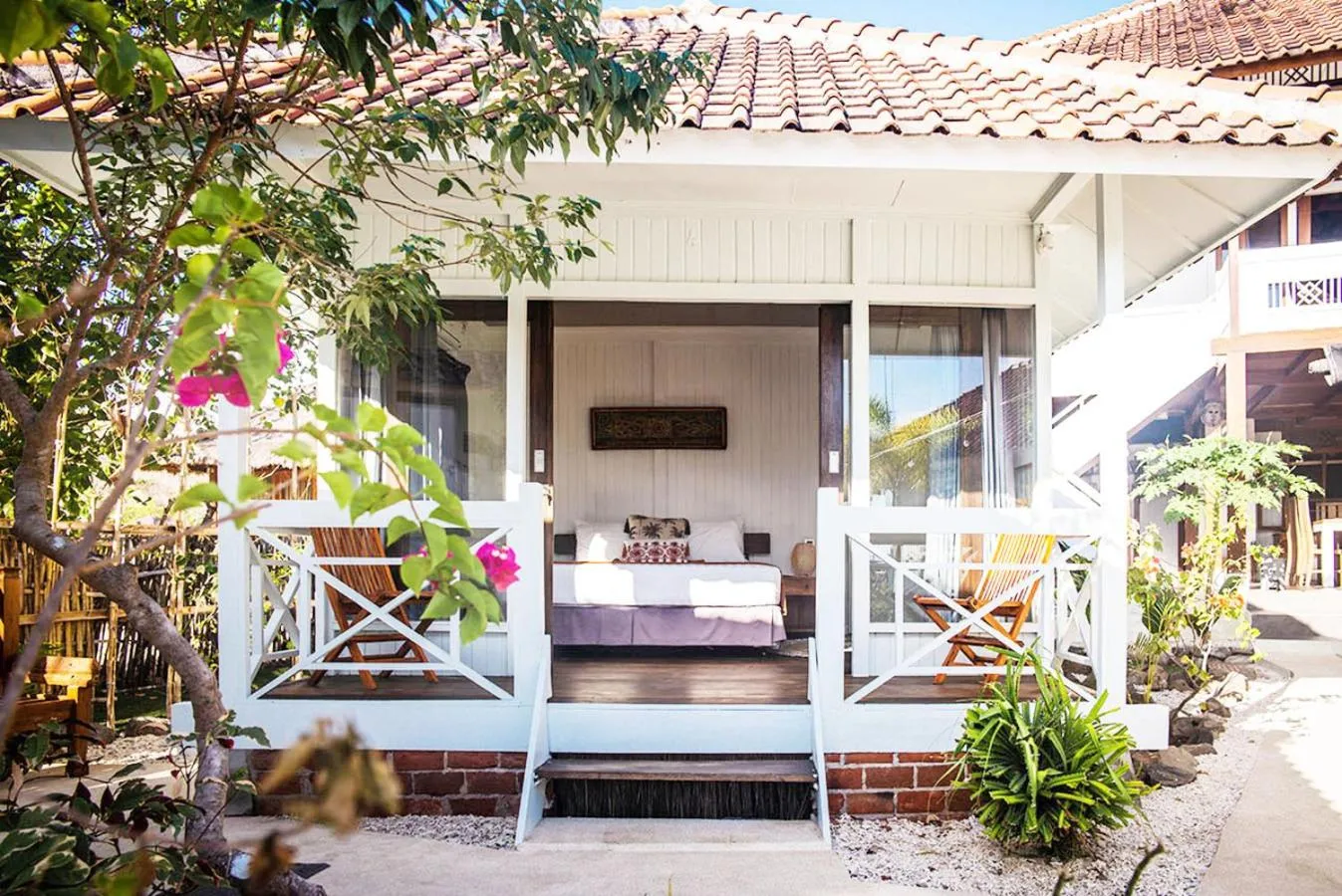 Garden view in The High Dive Gili Gede by Ultimate Resorts